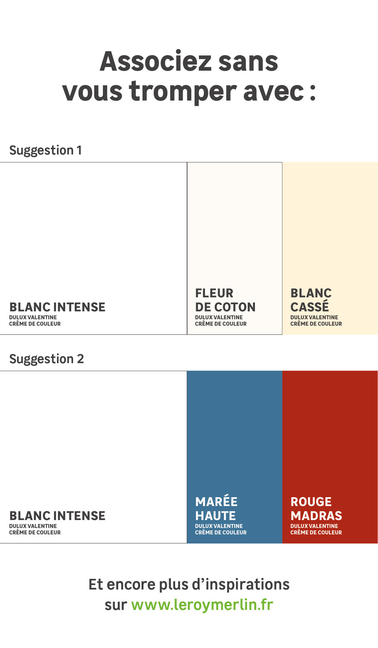 avec quoi associer une peinture blanche, quelle couleur pour aller avec de la peinture blanche, association teinte blanc peinture décoration  - 2