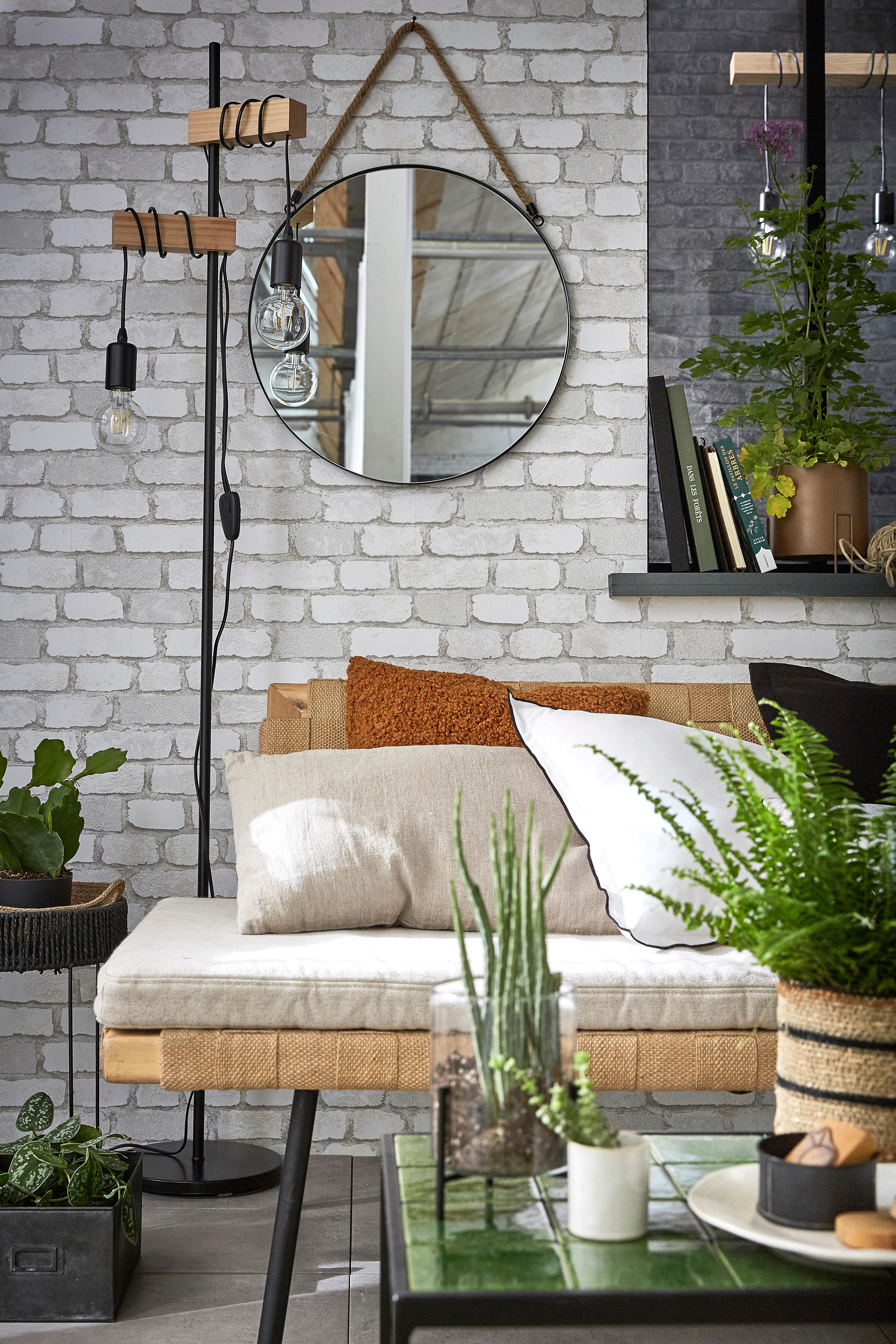 Lampadaire Townshend, bois, noir,  H.166.5 cm, E27 - 3