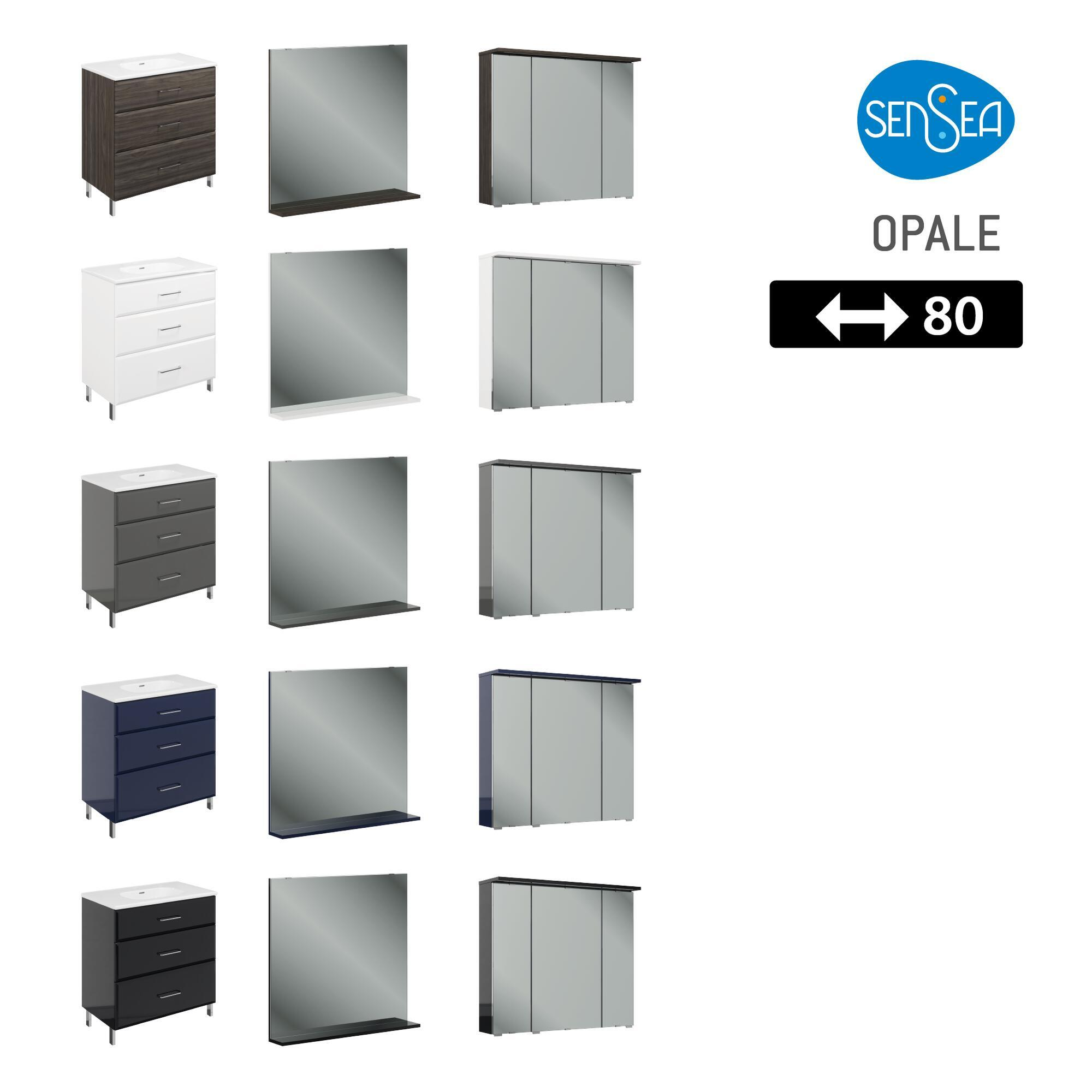 Armoire de toilette opale largeur 80 - 3