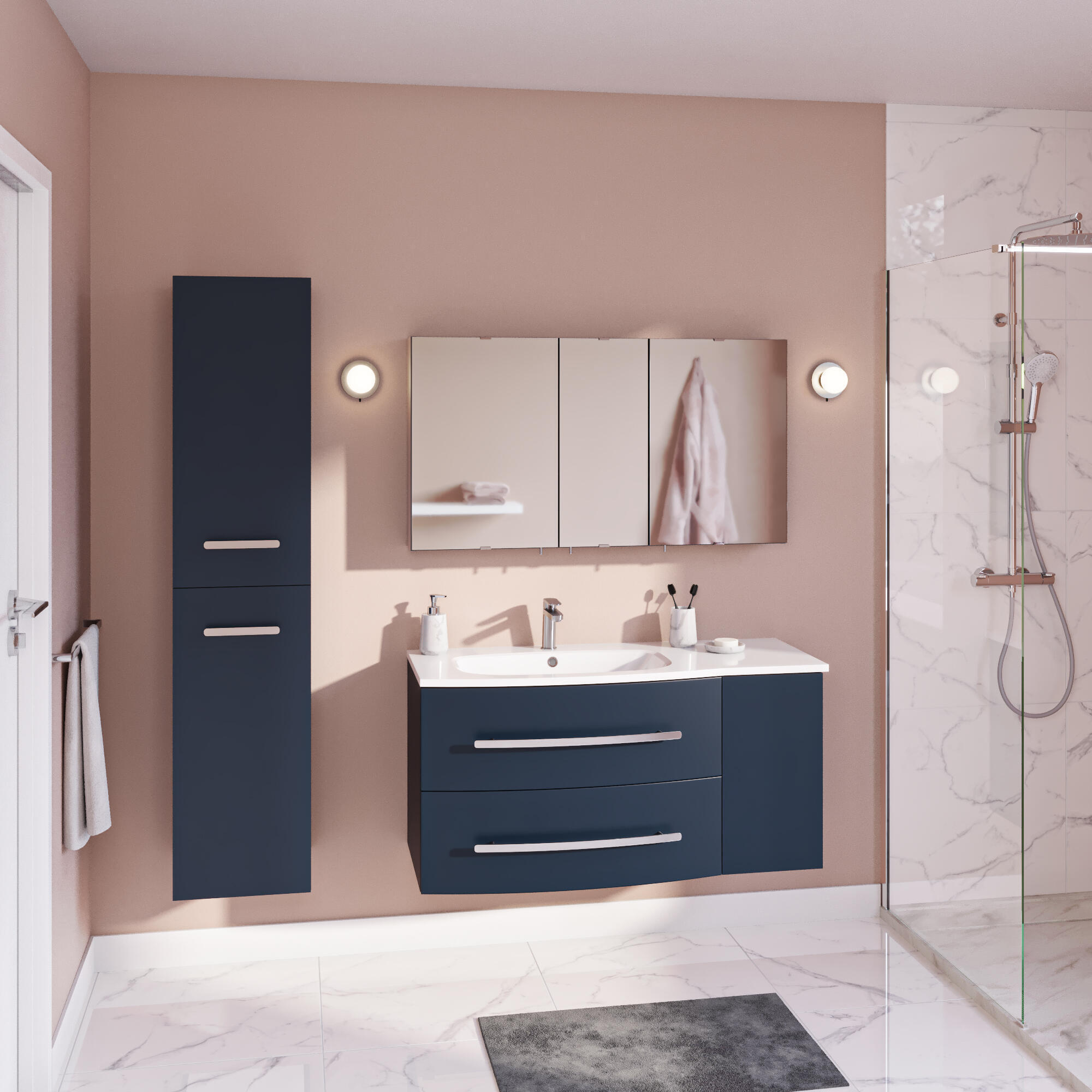 Grifo de lavabo SENSEA Icone monomando cromo brillo. Apertura en frío. Antical. Latón - 10