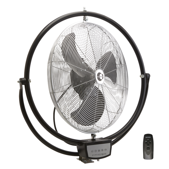 Ventilatore a parete EQUATION Minto nero 111 W Ø 50 cm