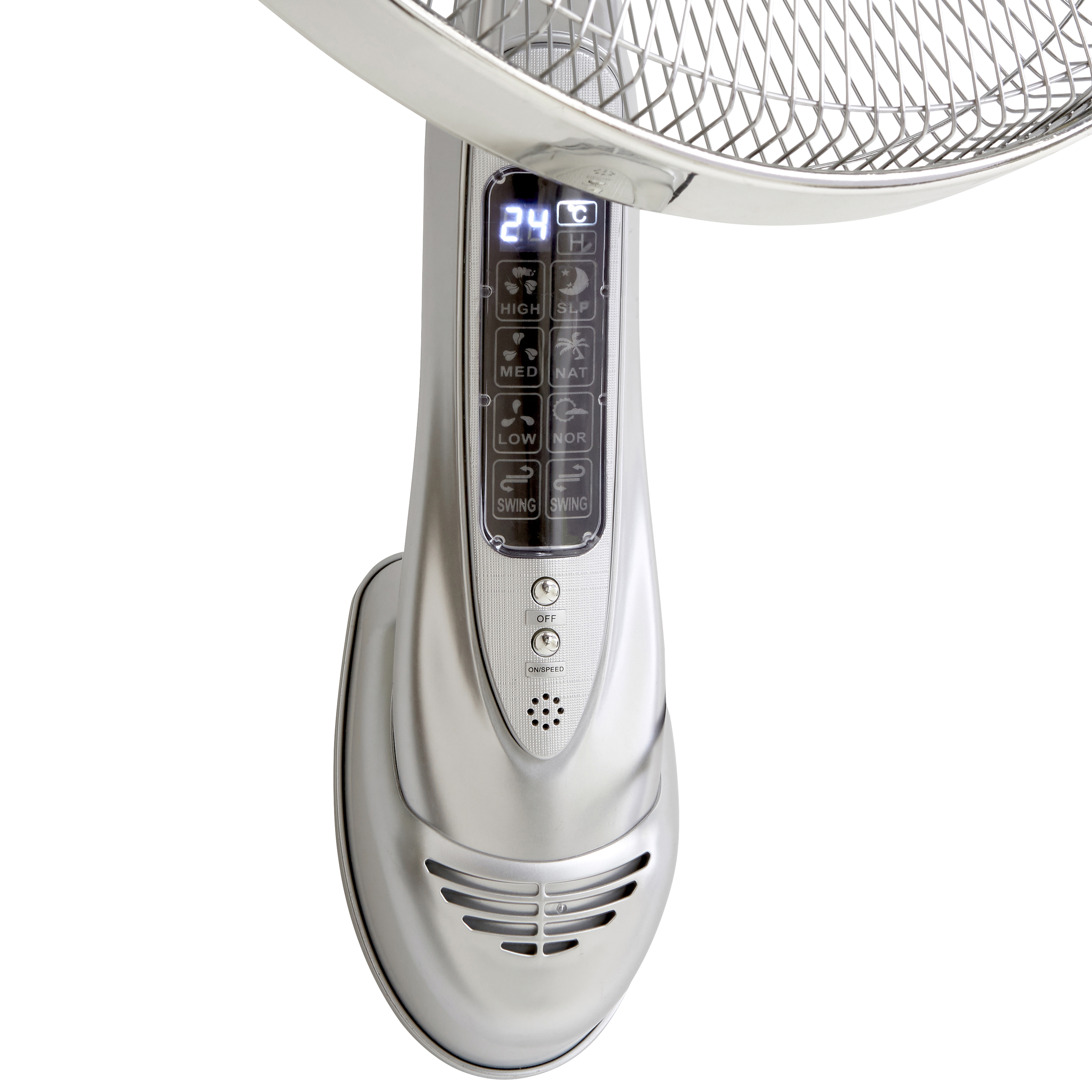 Ventilateur mural, EQUATION, Wally gris 55 W, D40 cm - 5