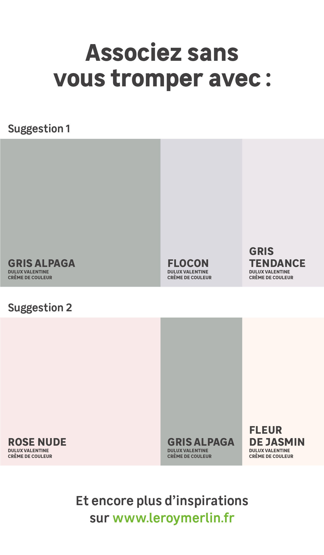 Association couleurs peinture, avec quelle couleur associer le gris, peinture grise, peinture gris alpaga, peinture alpaga, peinture couleur tendance, peinture mur gris - 3