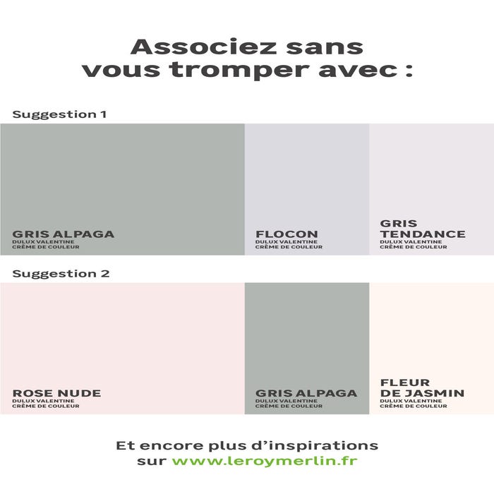 Association couleurs peinture, avec quelle couleur associer le gris, peinture grise, peinture gris alpaga, peinture alpaga, peinture couleur tendance, peinture mur gris