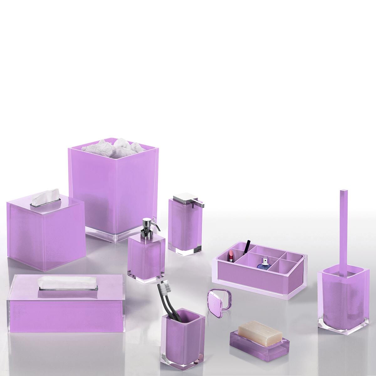 Portaspazzolino Gedy Lilla - Accessorio Bagno Moderno E Funzionale - Foto 5