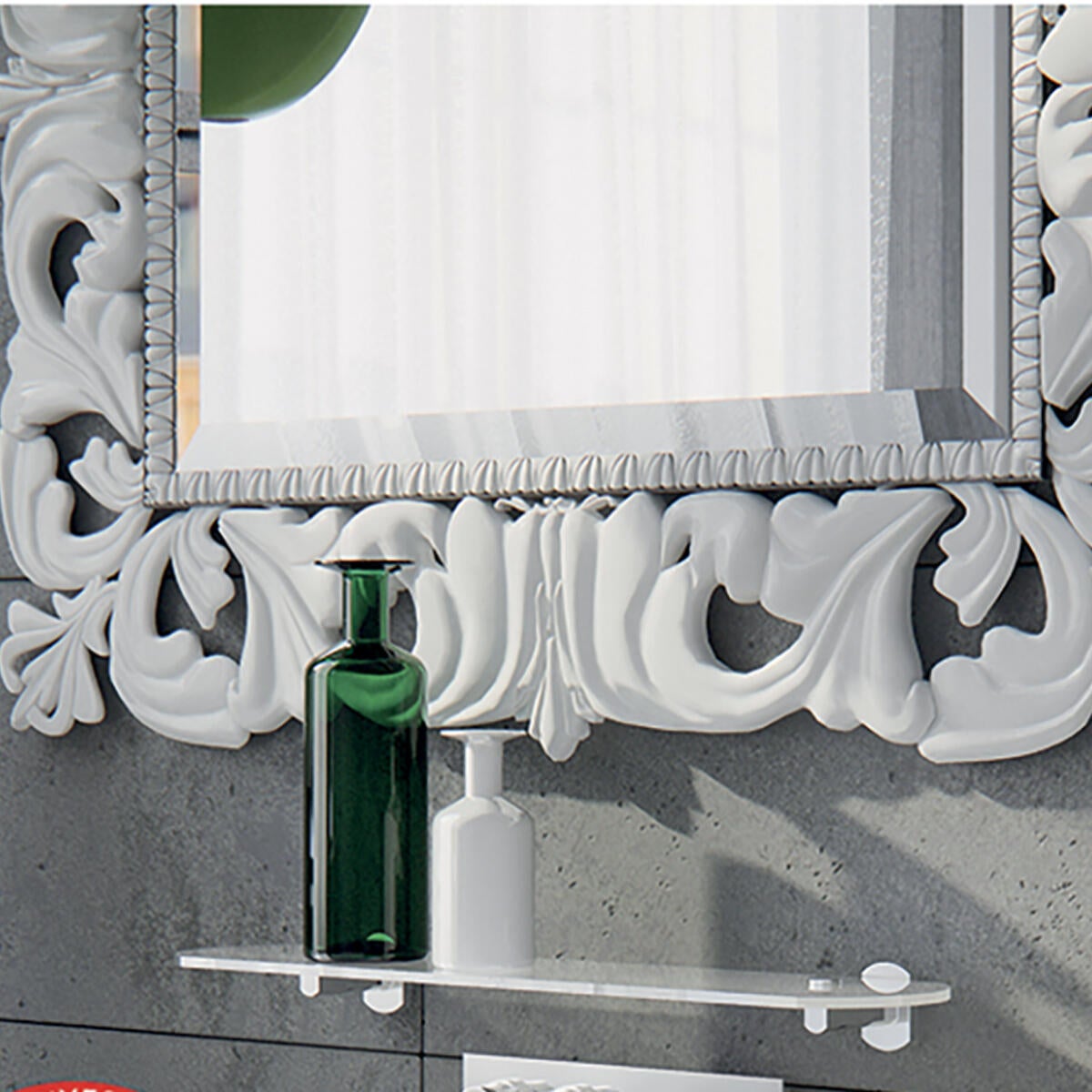Mensola per bagno in zama EDERA PLUS L 53.3 x P 14 x H 5.4 cm - 2