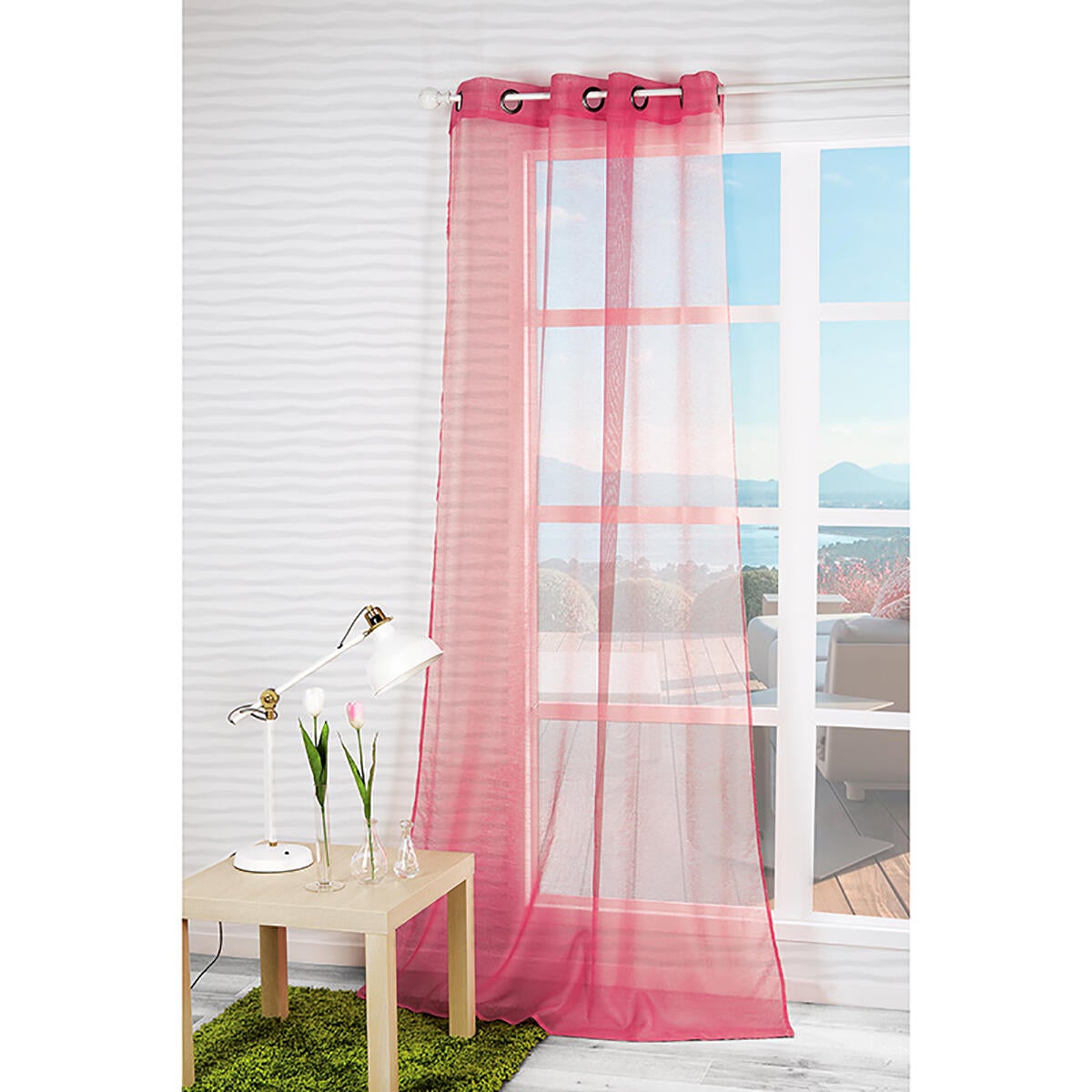 Tenda Dolly rosa, occhiello 140x240 cm VENGO - 4