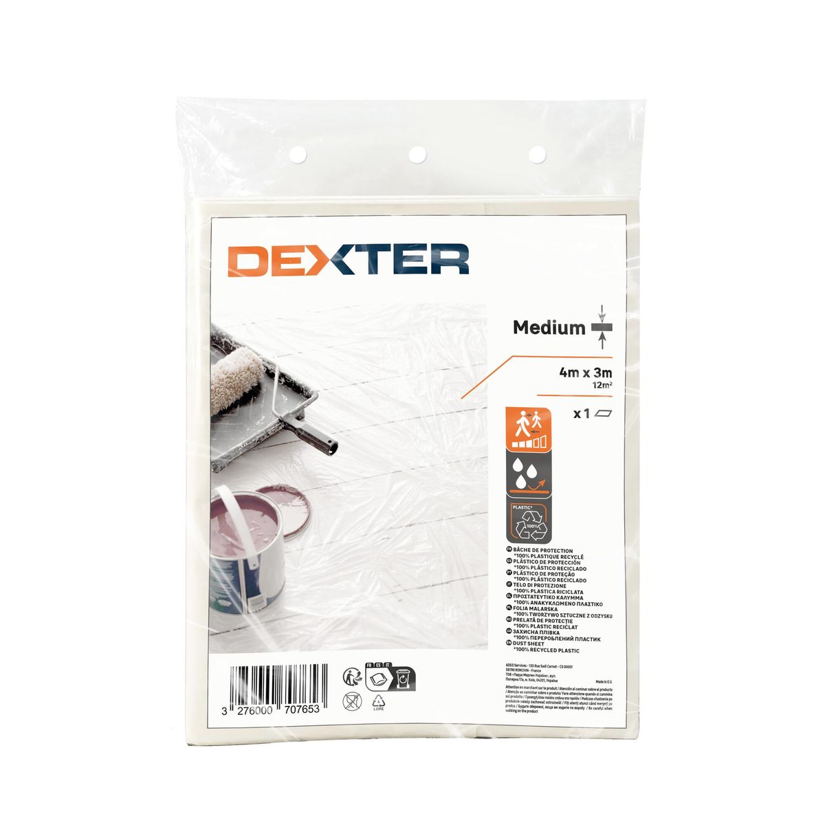 Folia malarska MEDIUM 4 x 3 m DEXTER