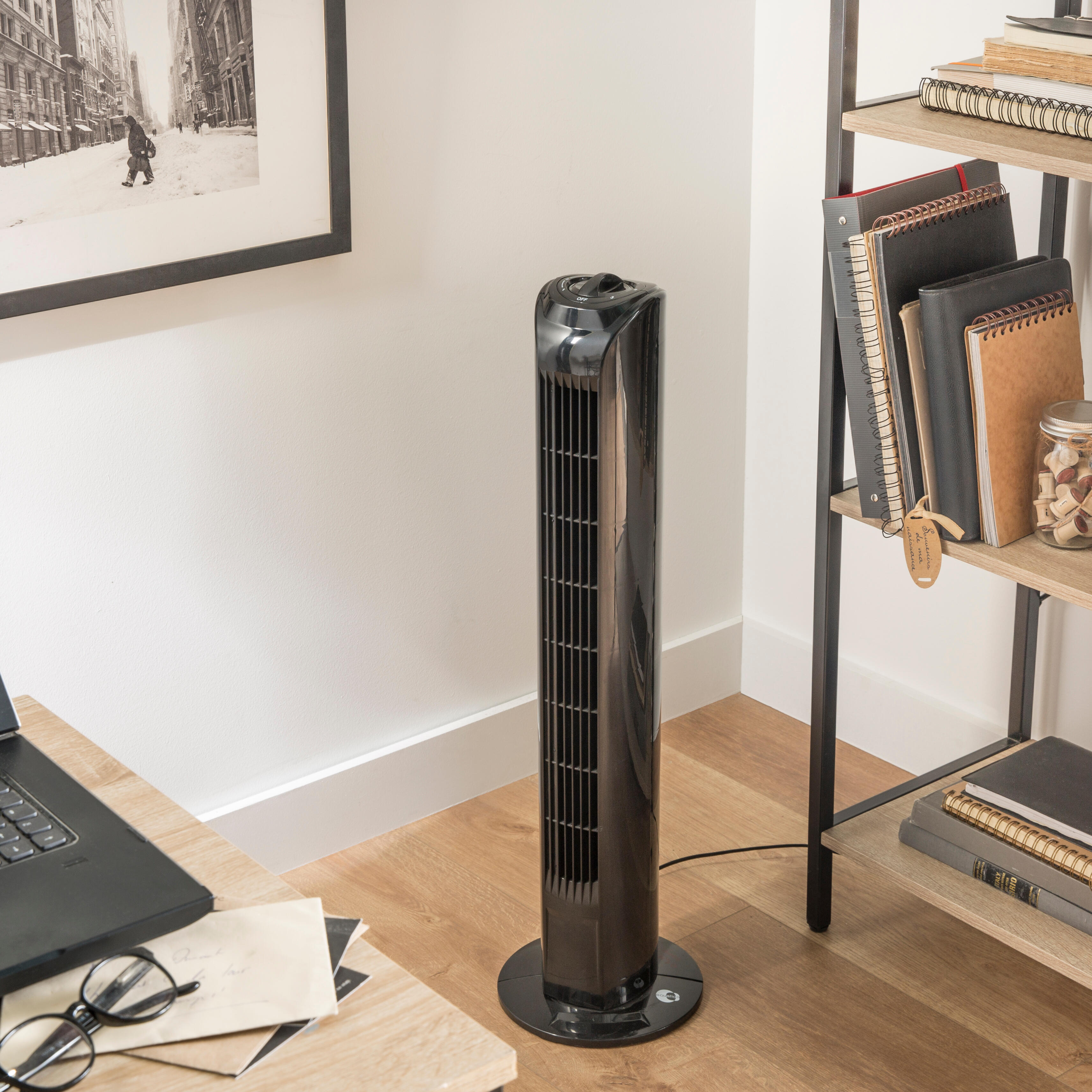 Ventilatore a colonna EQUATION Torre nero 45 W H 77 cm - 4