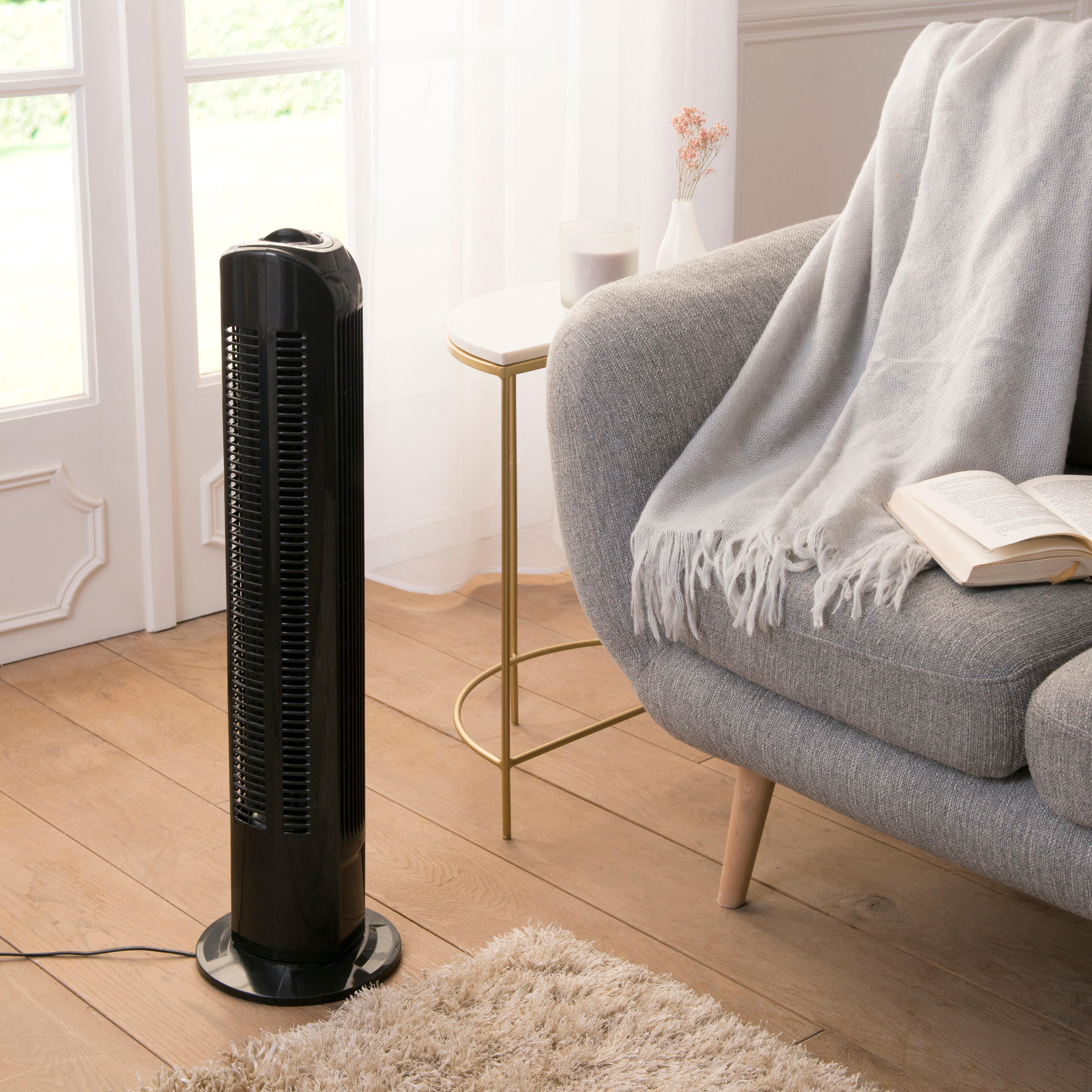 Ventilatore a colonna EQUATION Torre nero 45 W H 77 cm - 3