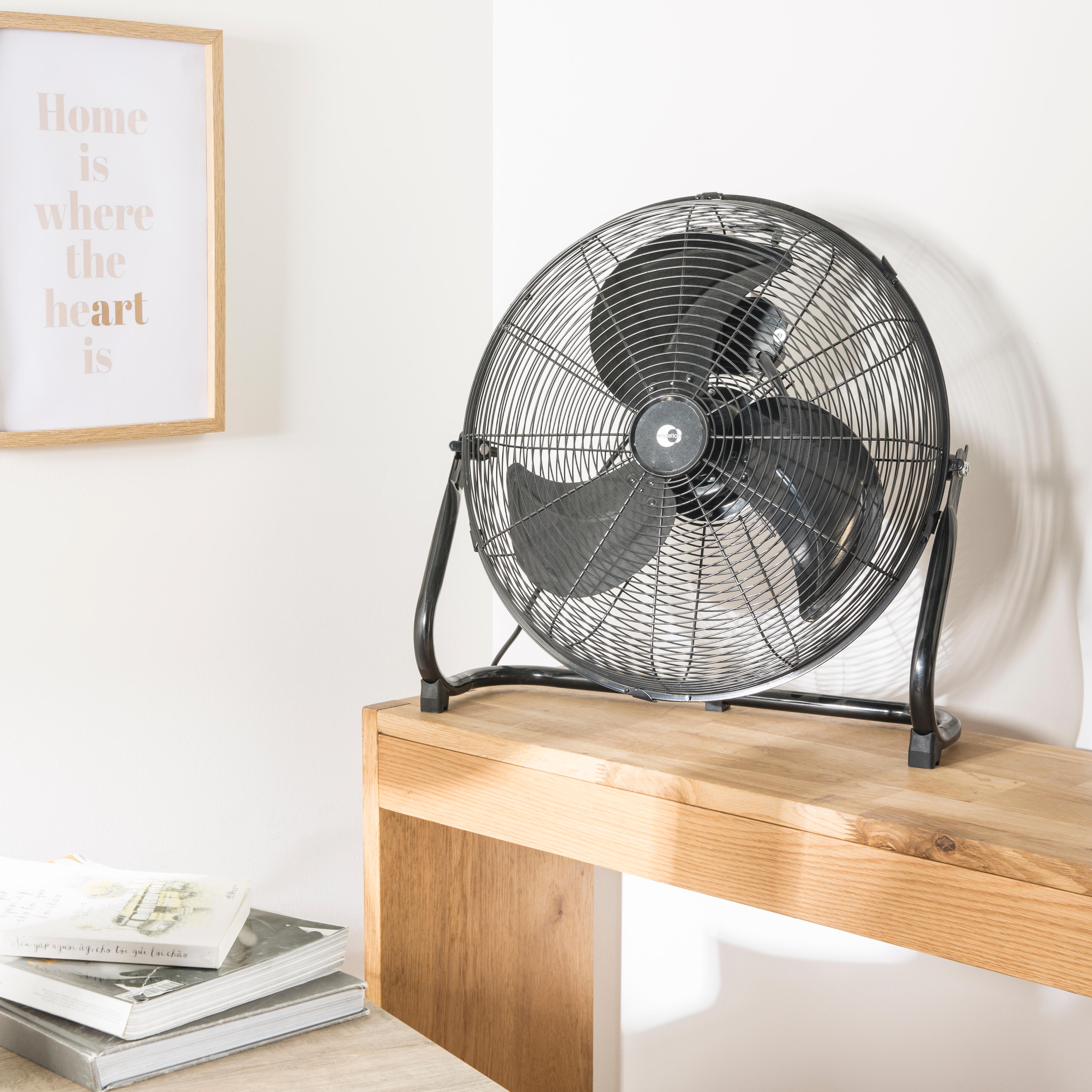 Ventilateur de sol, noir EQUATION 120 W, D45 cm - 2