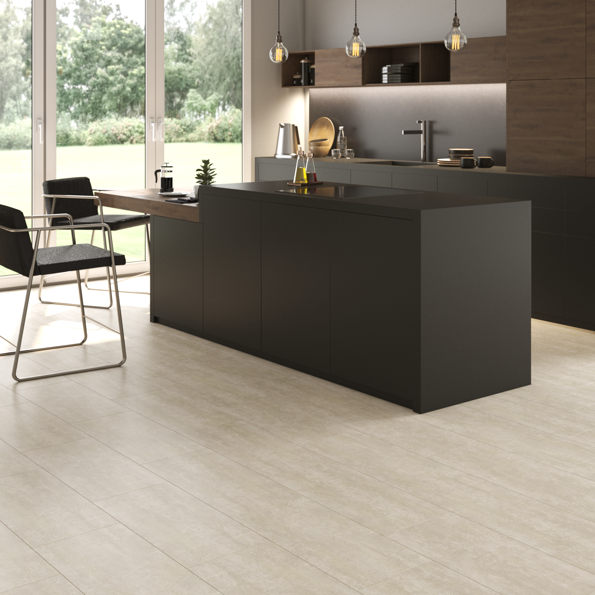 Pavimento vinílico SPC click flutuante Sibai intenso extremo Artens 5,5 mm com base BL001 - 9