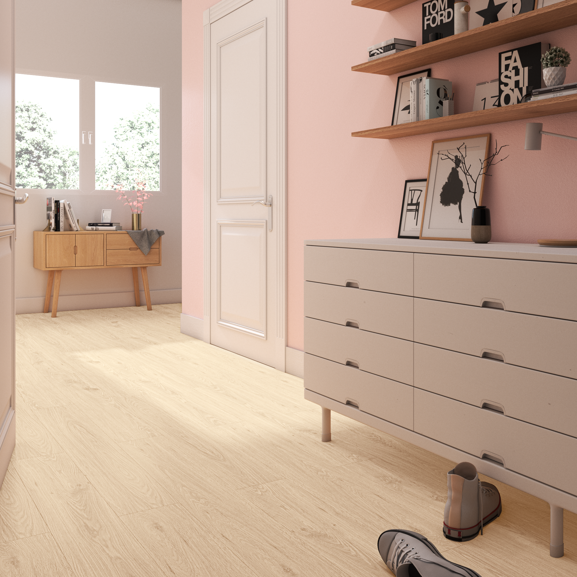 Pavimento vinílico SPC click flutuante Louth forte Artens 5 mm com base NAT305 - 12