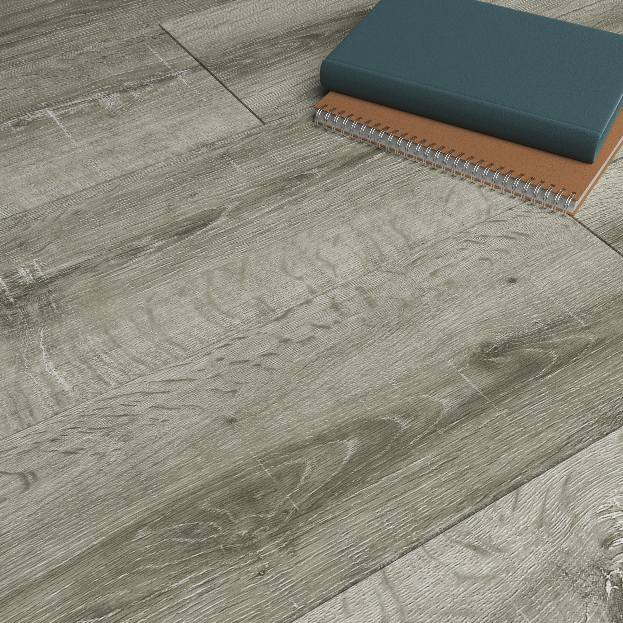 Suelo vinílico spc clic granada extrem efecto madera gris gr130 artens