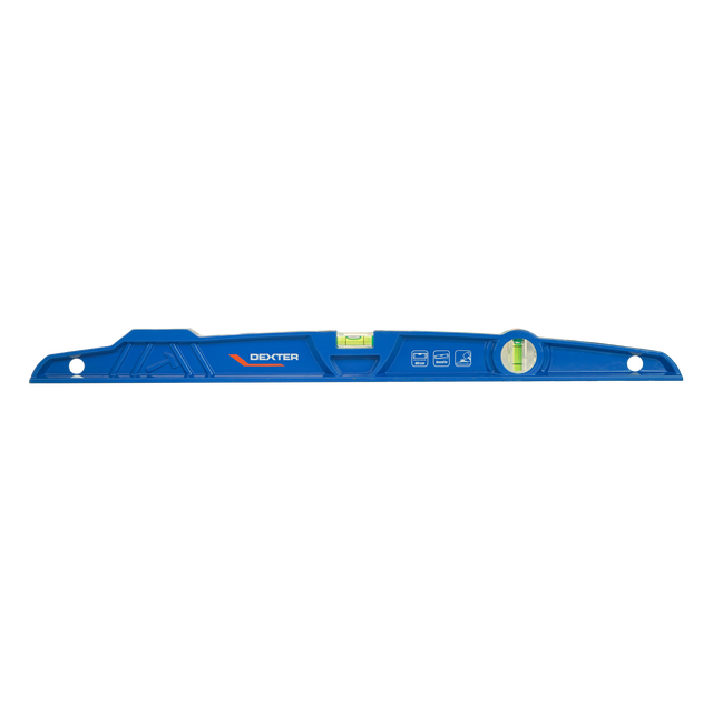Ręczna poziomica trapezowa 2 libelki 600 mm DEXTER