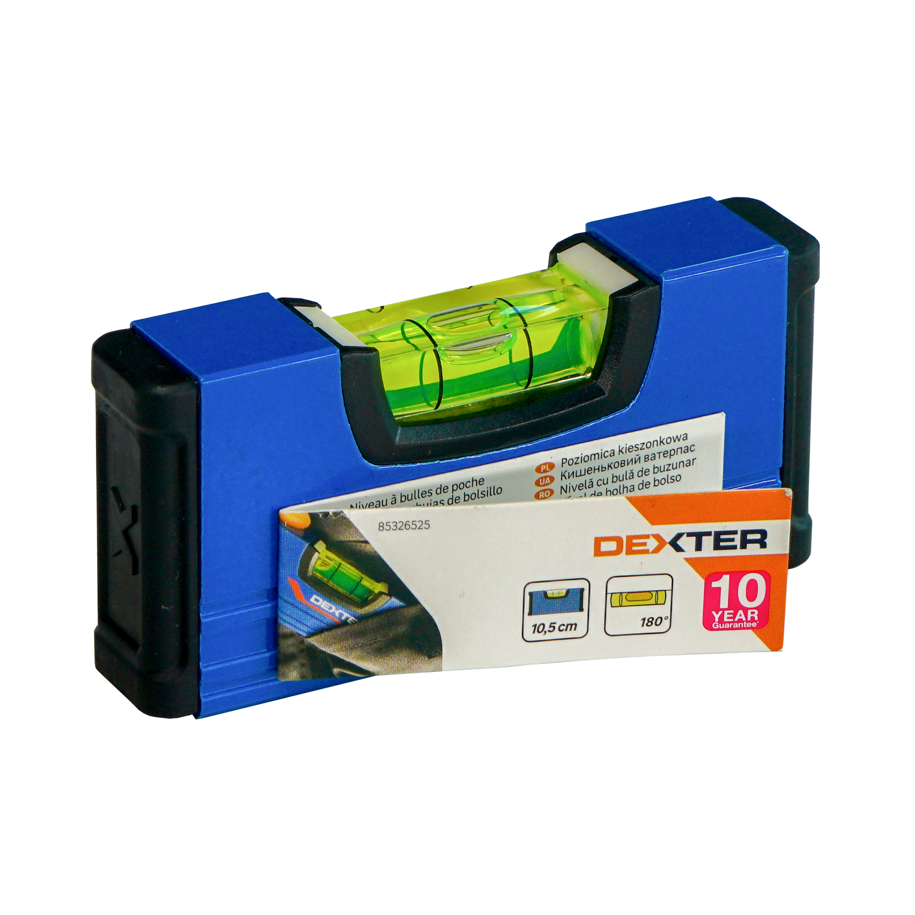 Nível de bolso 1 bolha 10 mm Dexter - 4