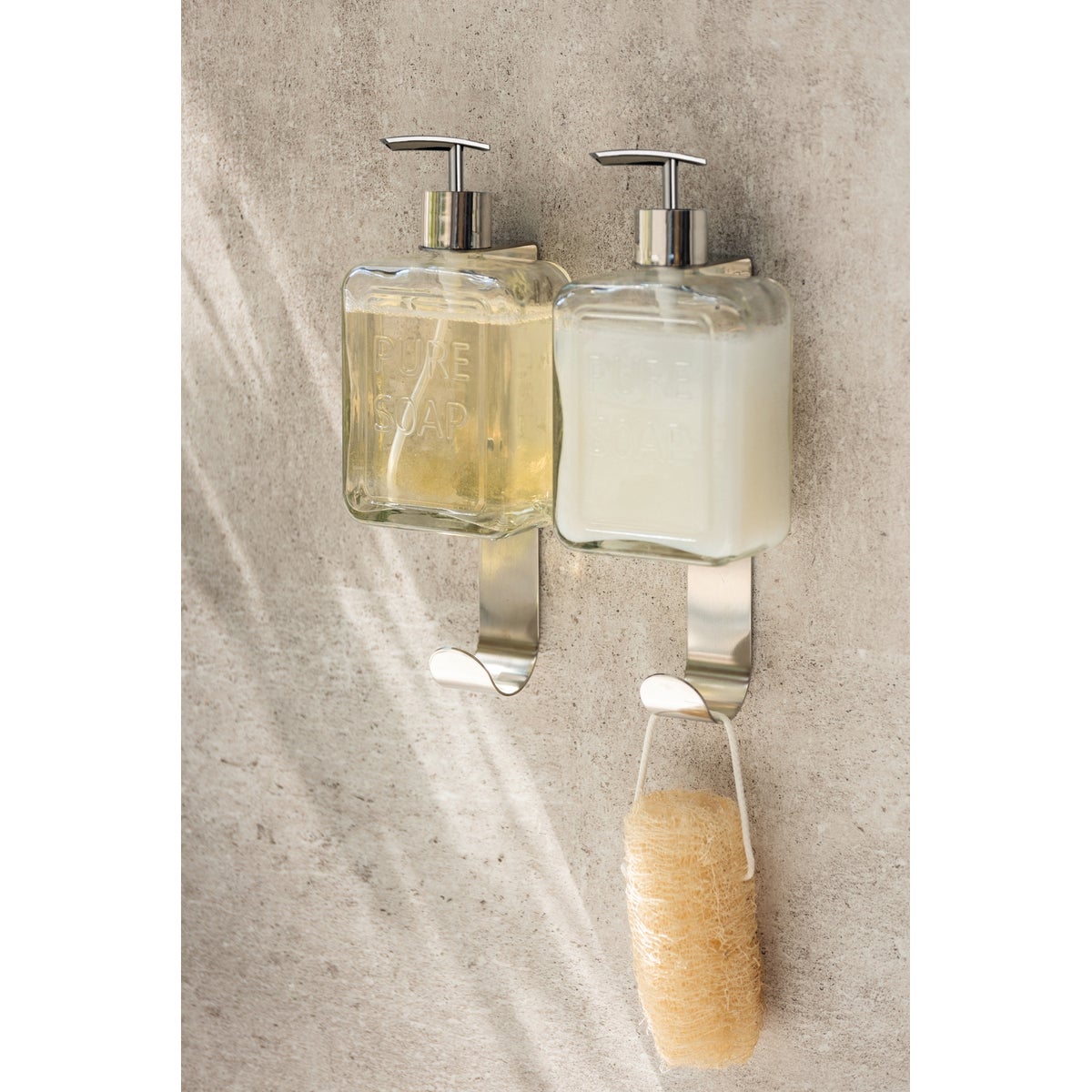 Dispenser sapone per bagno/cucina Pure trasparente in cristallo 0.55 l - 4