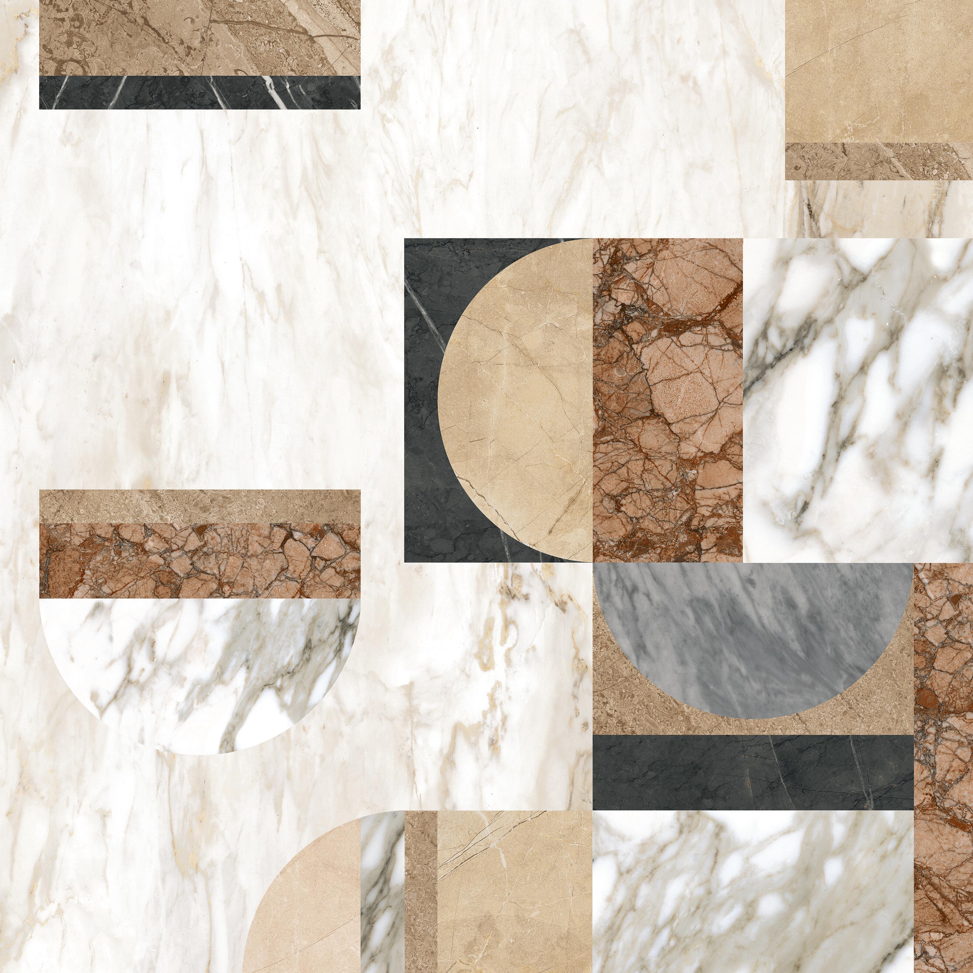 Piastrella da pavimento e rivestimento interno in gres porcellanato 75 x 75 cm rettificato multicolore opaco Jolie decoro traffico intenso (pei 4/5) Sp. 10 mm 1.13 mq - 14