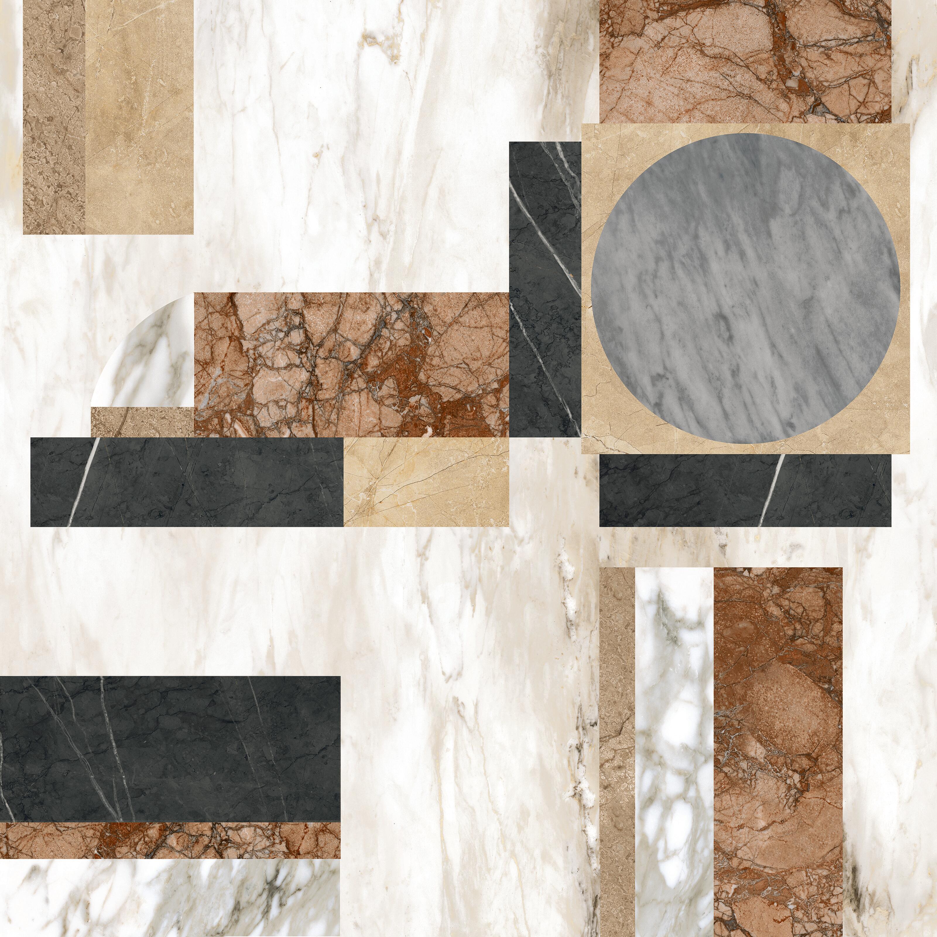 Piastrella da pavimento e rivestimento interno in gres porcellanato 75 x 75 cm rettificato multicolore opaco Jolie decoro traffico intenso (pei 4/5) Sp. 10 mm 1.13 mq - 13