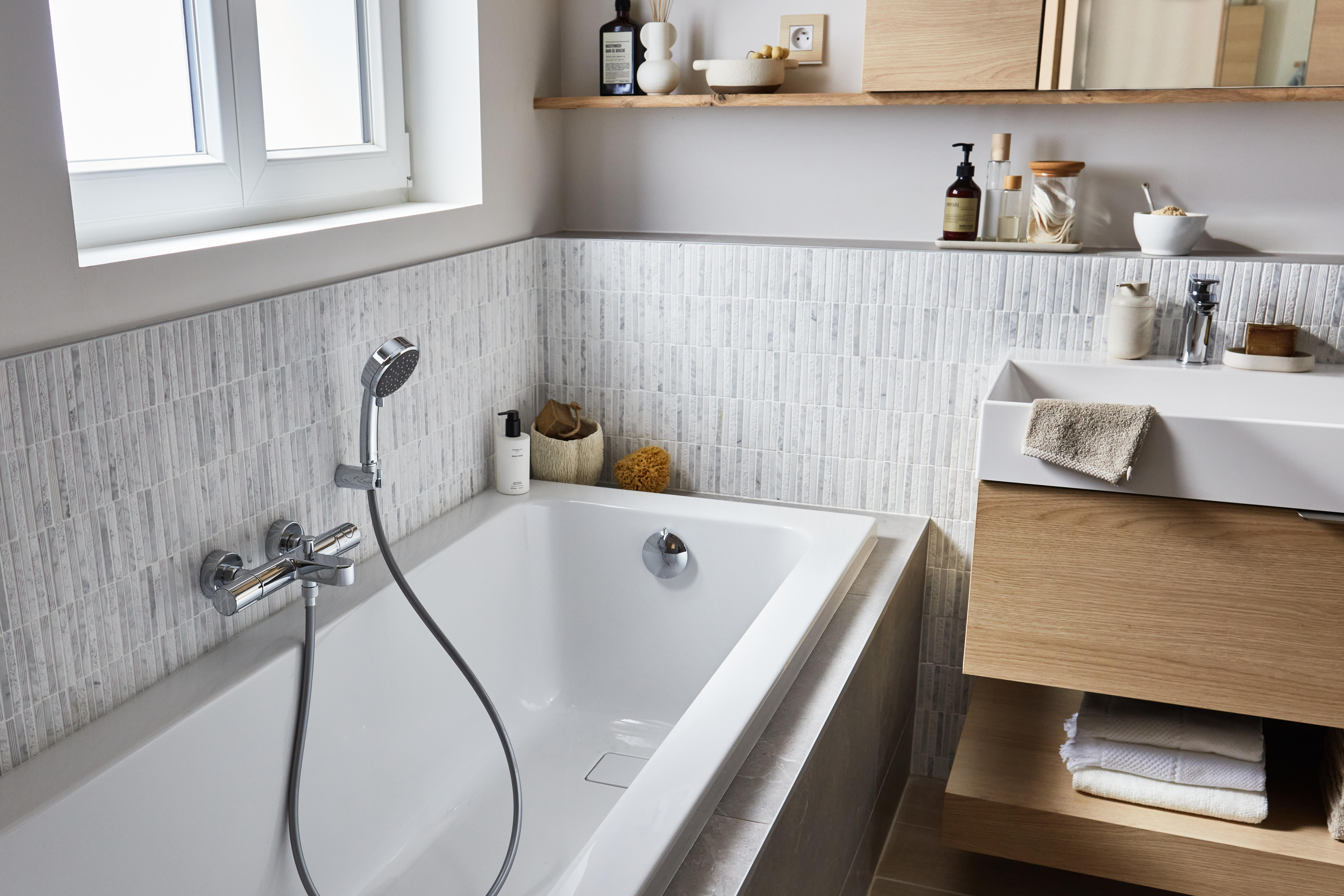 Baignoire rectangulaire L.170x l.75 cm blanc brillant, SENSEA Remix - 11