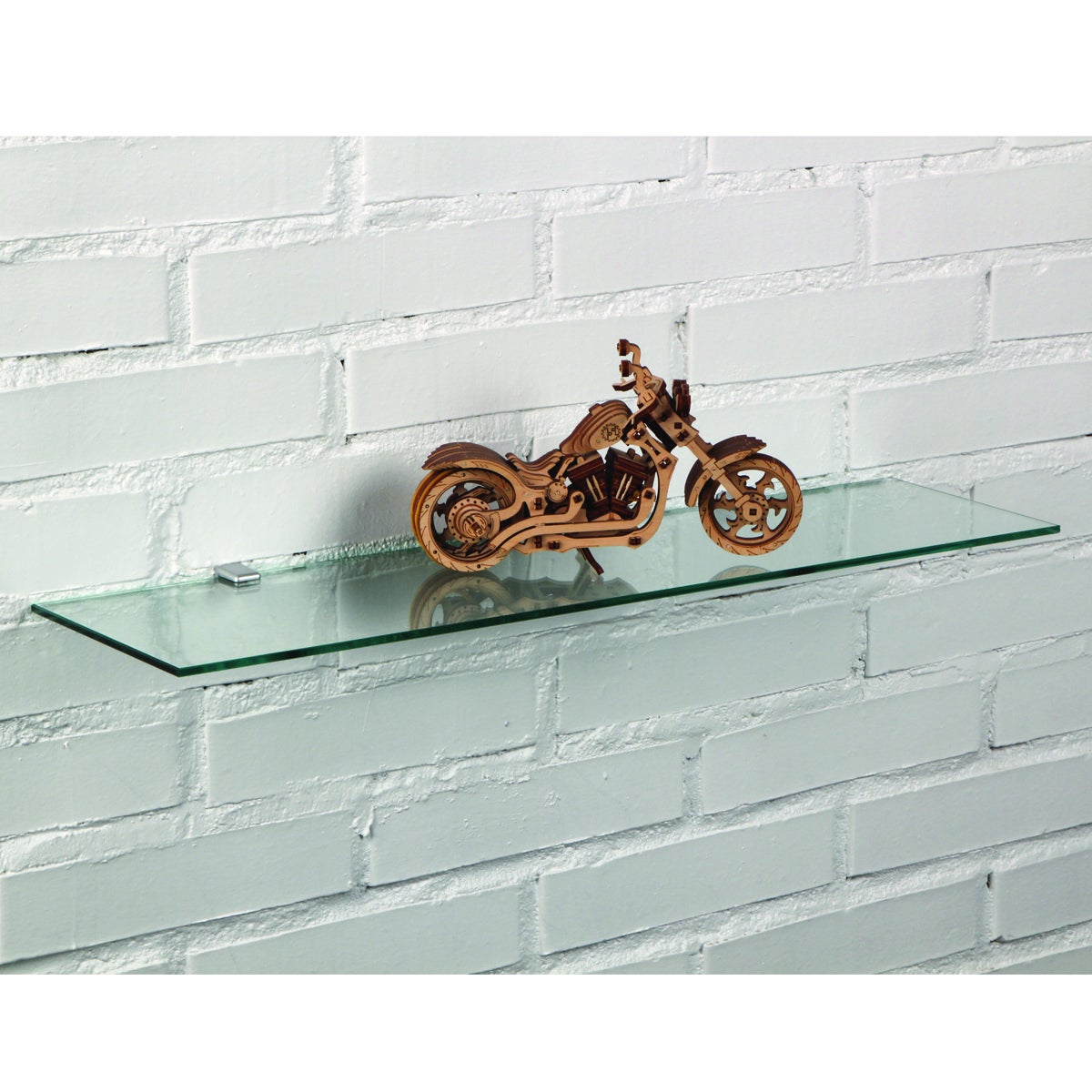 Mensola a muro dritto in vetro L 60 x P 15 cm trasparente - 3