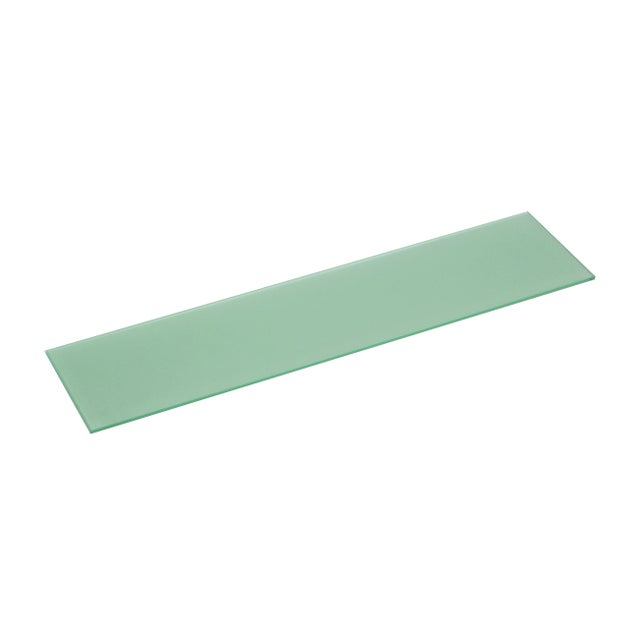 Mensola a muro dritto in vetro L 60 x P 15 cm satinato