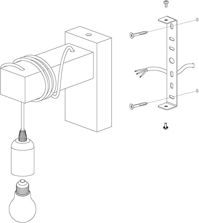 Applique E27 métal, noir, Townshend, EGLO - 7