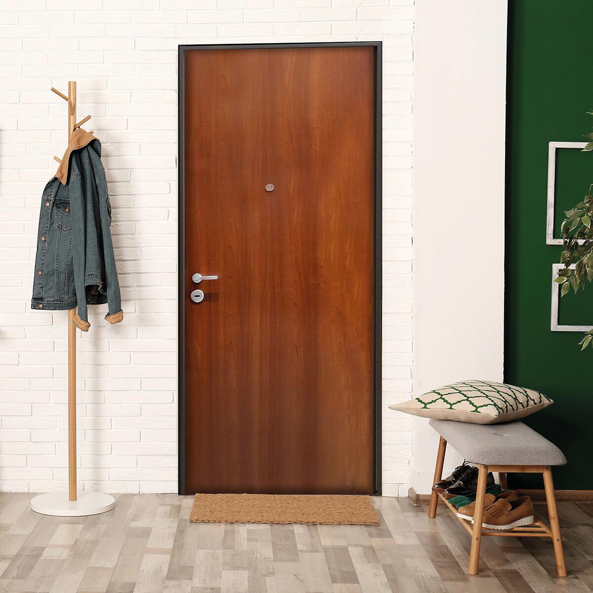 Porta blindata MASTER First L 90 x H 210 cm noce apertura sinistra - 2