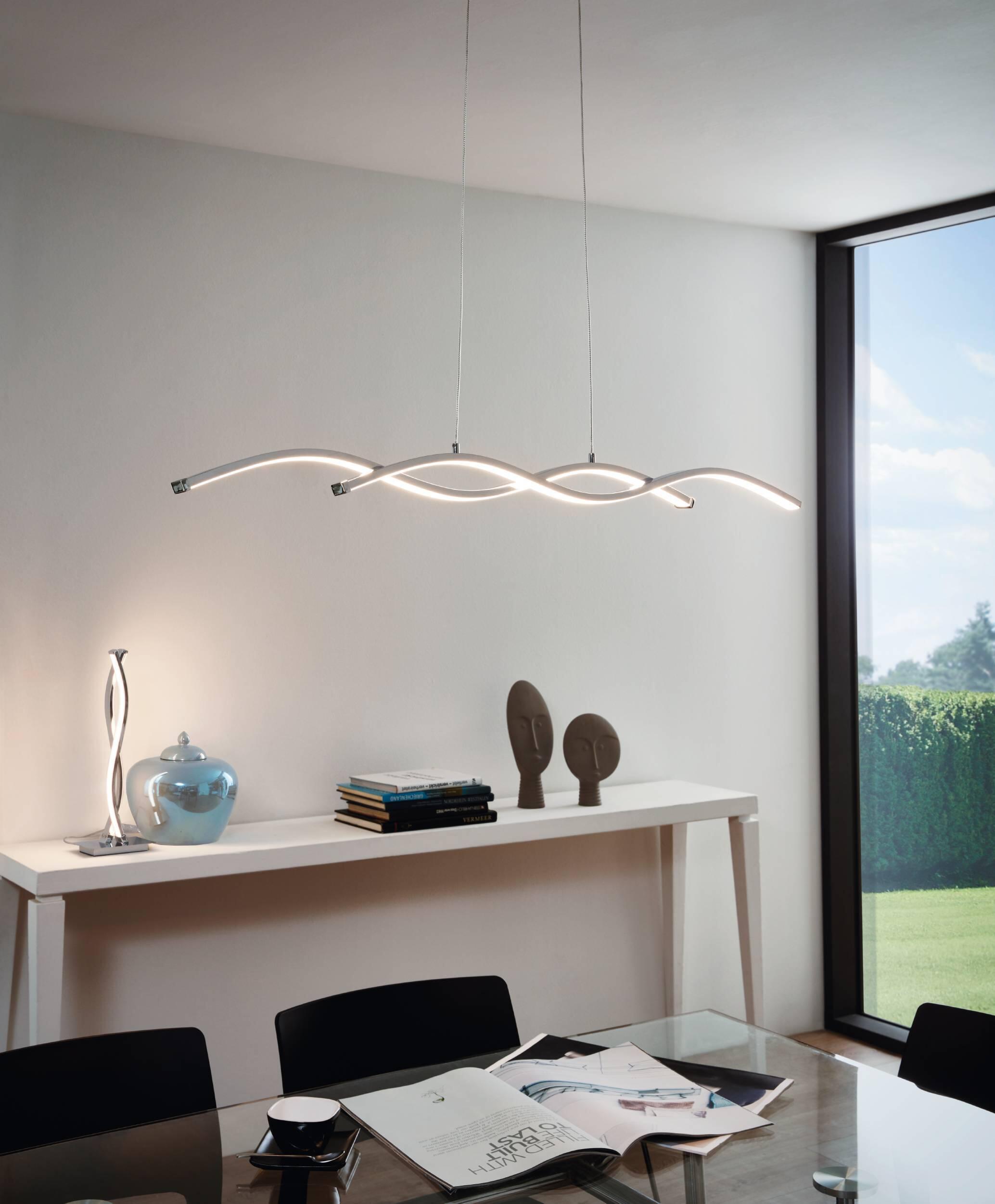 Lampadario LED moderno Lasana grigio Ø0cm, luce calda 3300 lumen, EGLO - 4