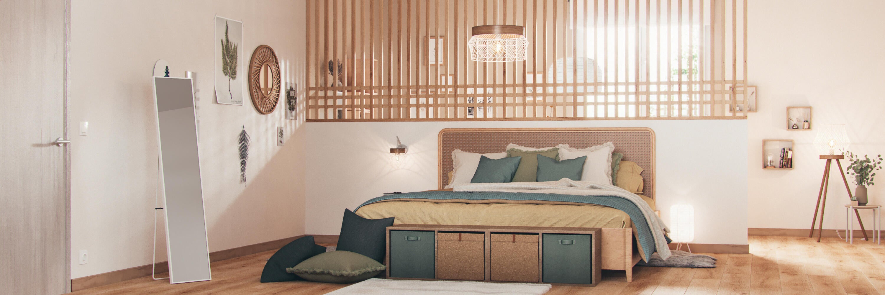 Lustro stojące Milo białe 30 x 140 cm Inspire - 6