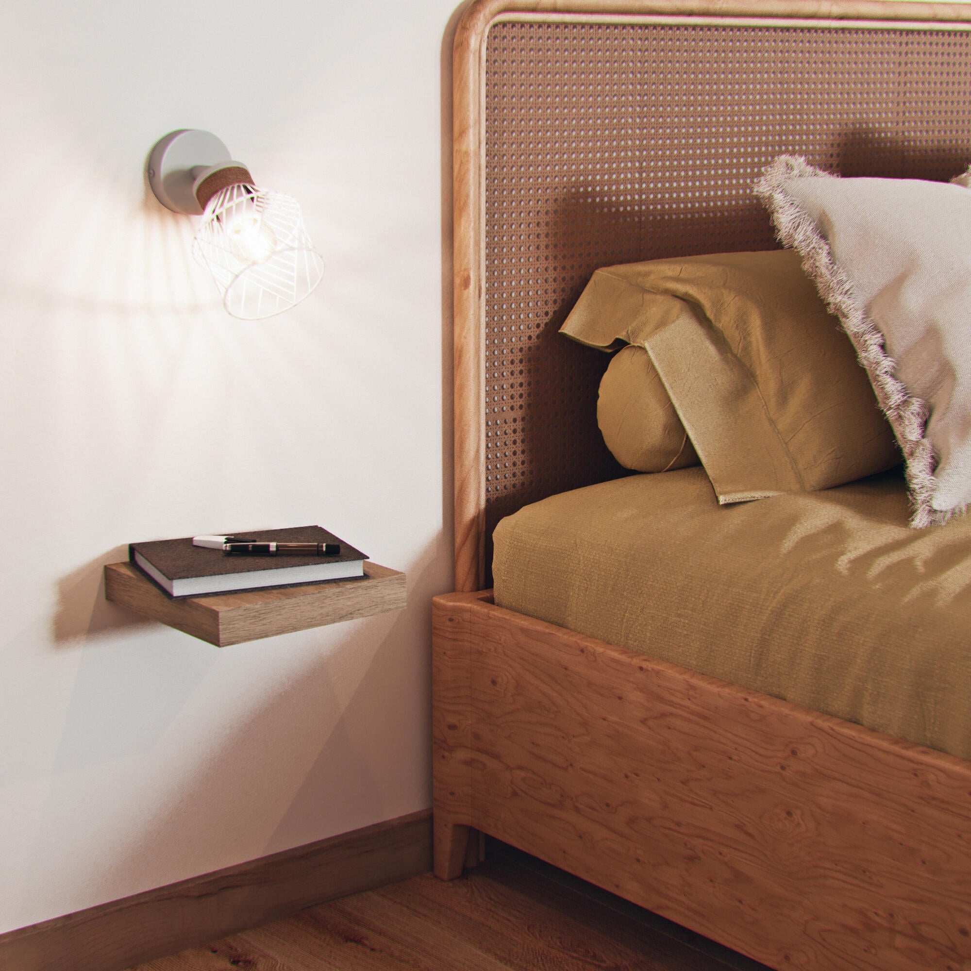 Spot Kanel, métal blanc, E27, INSPIRE - 8