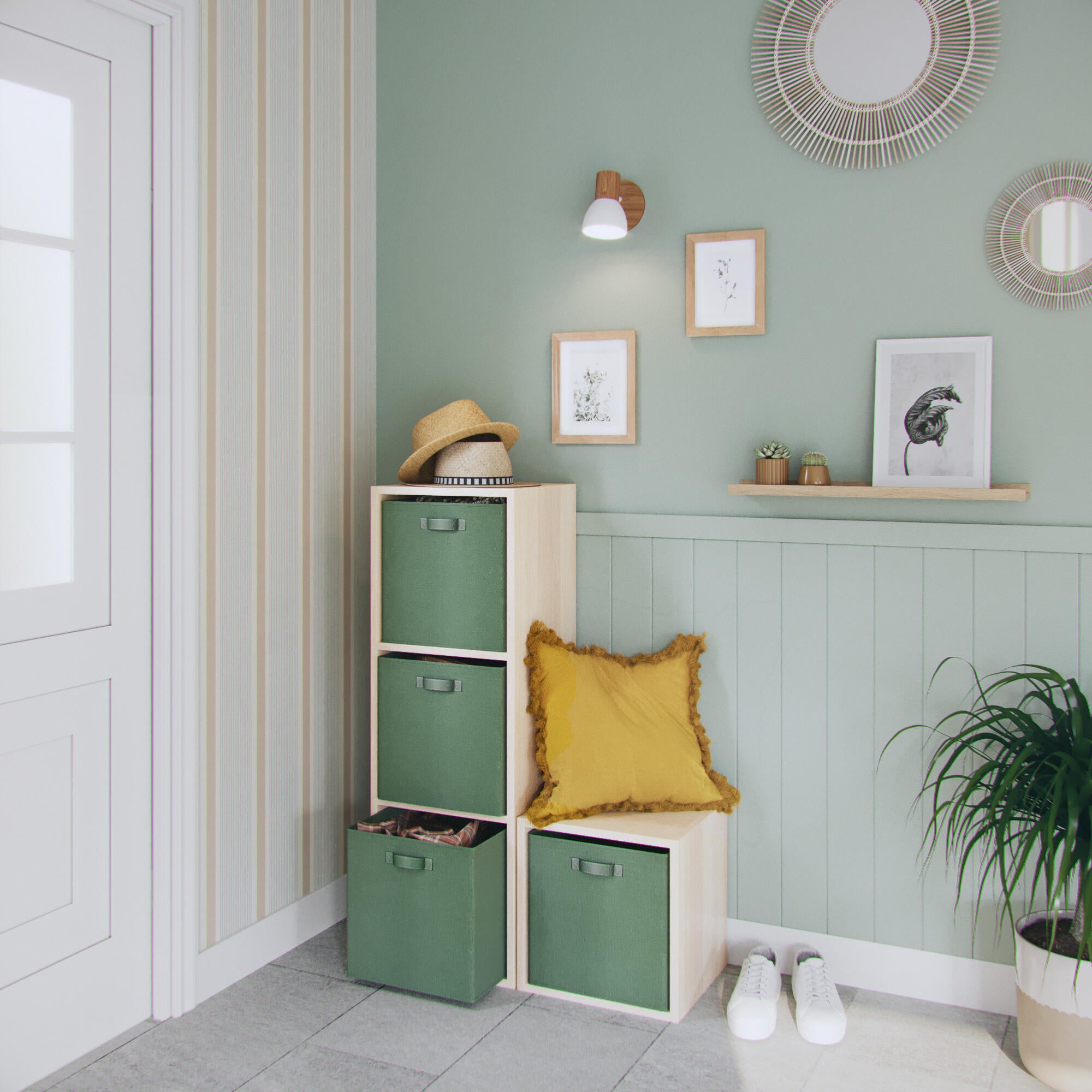 Cadre Lila, H.29.7 x l.21 cm blanc, INSPIRE - 6