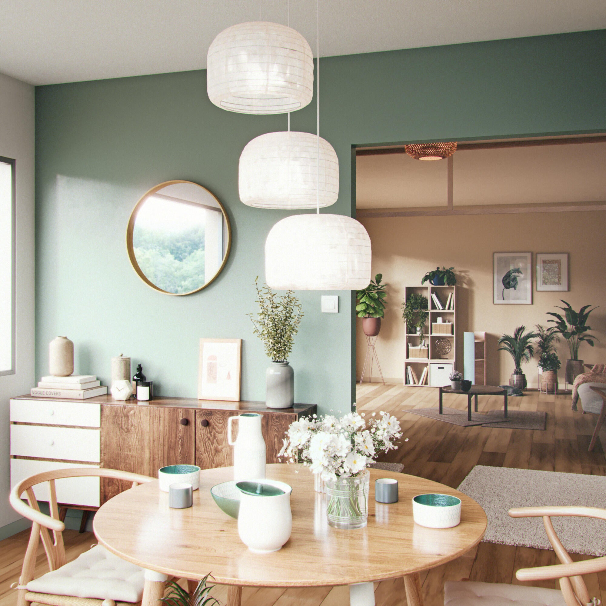 Lampa sufitowa Vanilla bambus E27 Inspire - 3