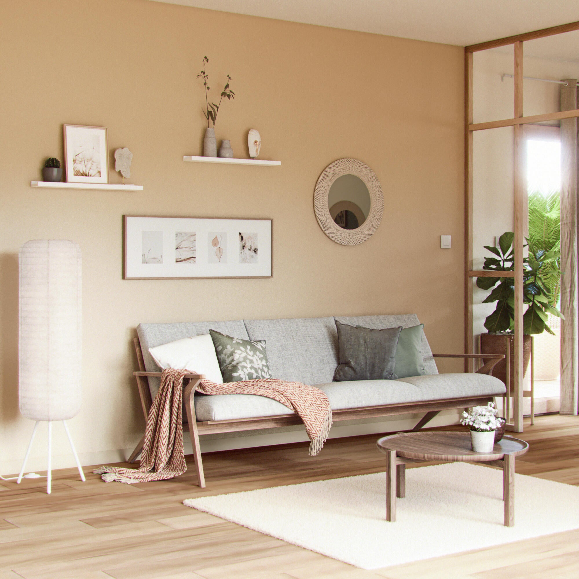 Moldura 23X27,9 cm madeira natural Inspire - 2