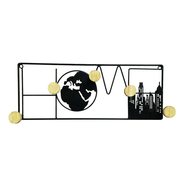 Appendiabiti A Stelo 5 5 Posti. Nero - Prodotti - - Arredamento Industriale - Mobili Per Ufficio - Foto 4