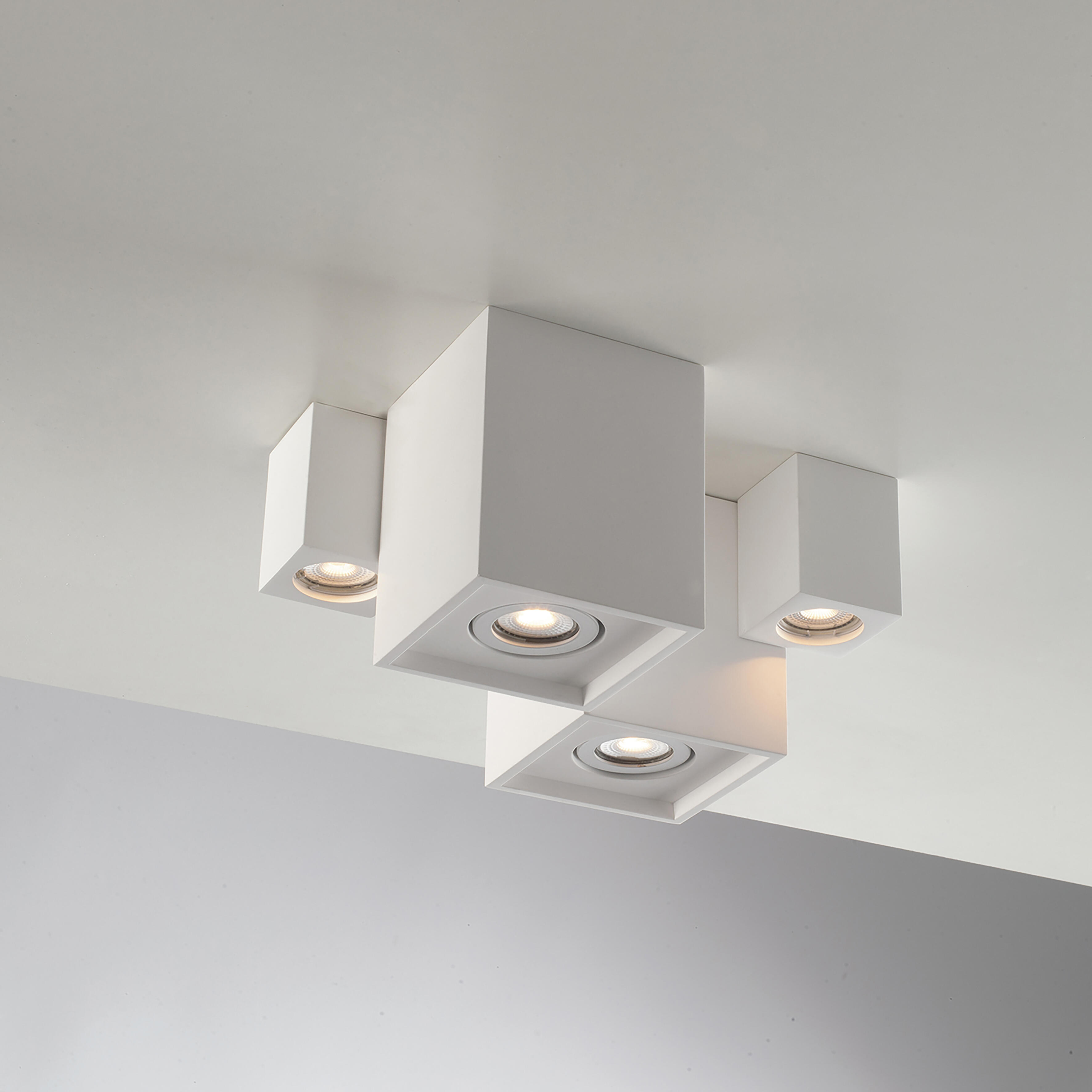 Plafoniera design Space bianco IP20, 1XGU10 - 3