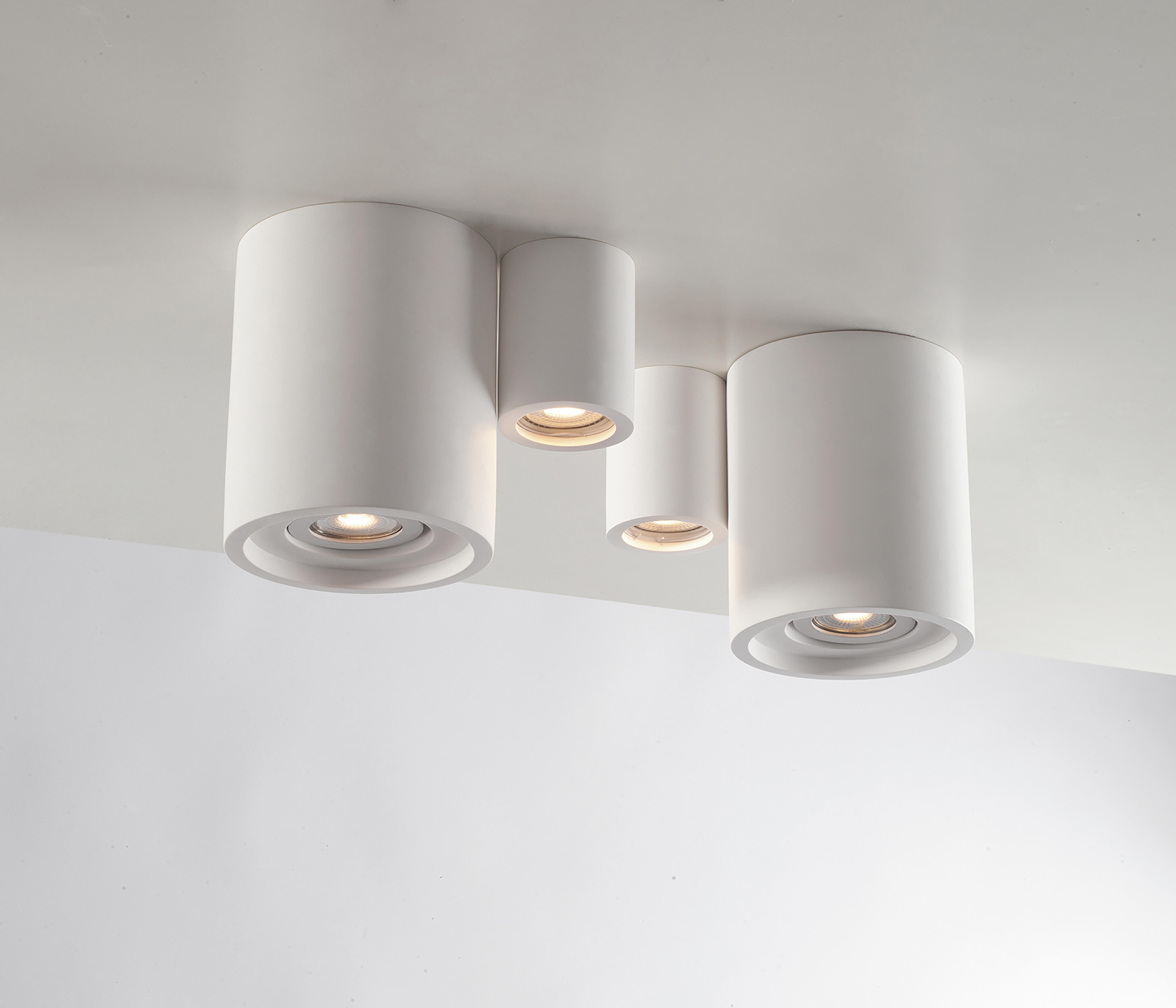 Plafoniera design Space Ø 7 cm bianco IP20, 1XGU10 - 3