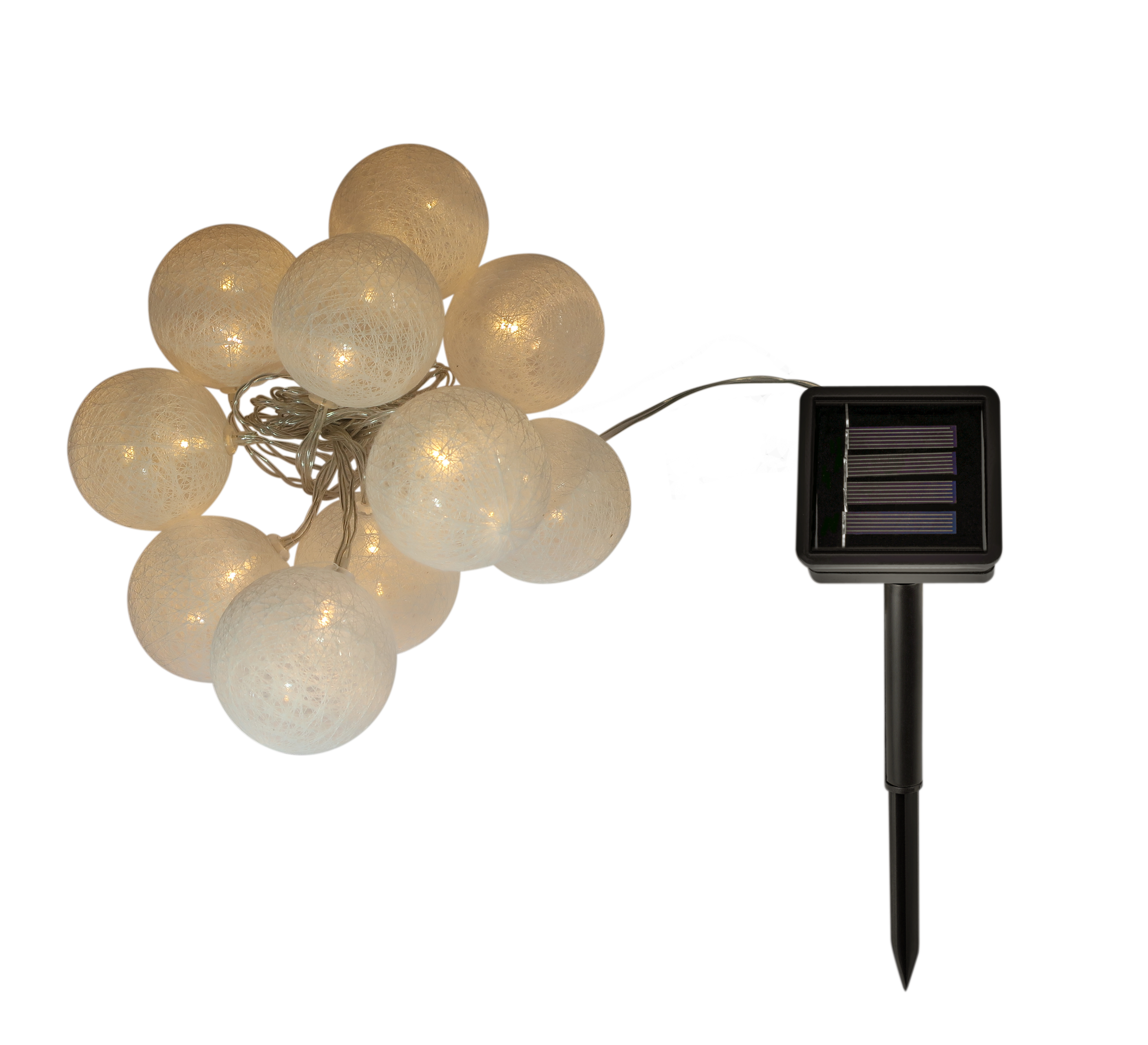 Grinalda solar exterior led Hinu 10 luzes 20lm branco Inspire - 3