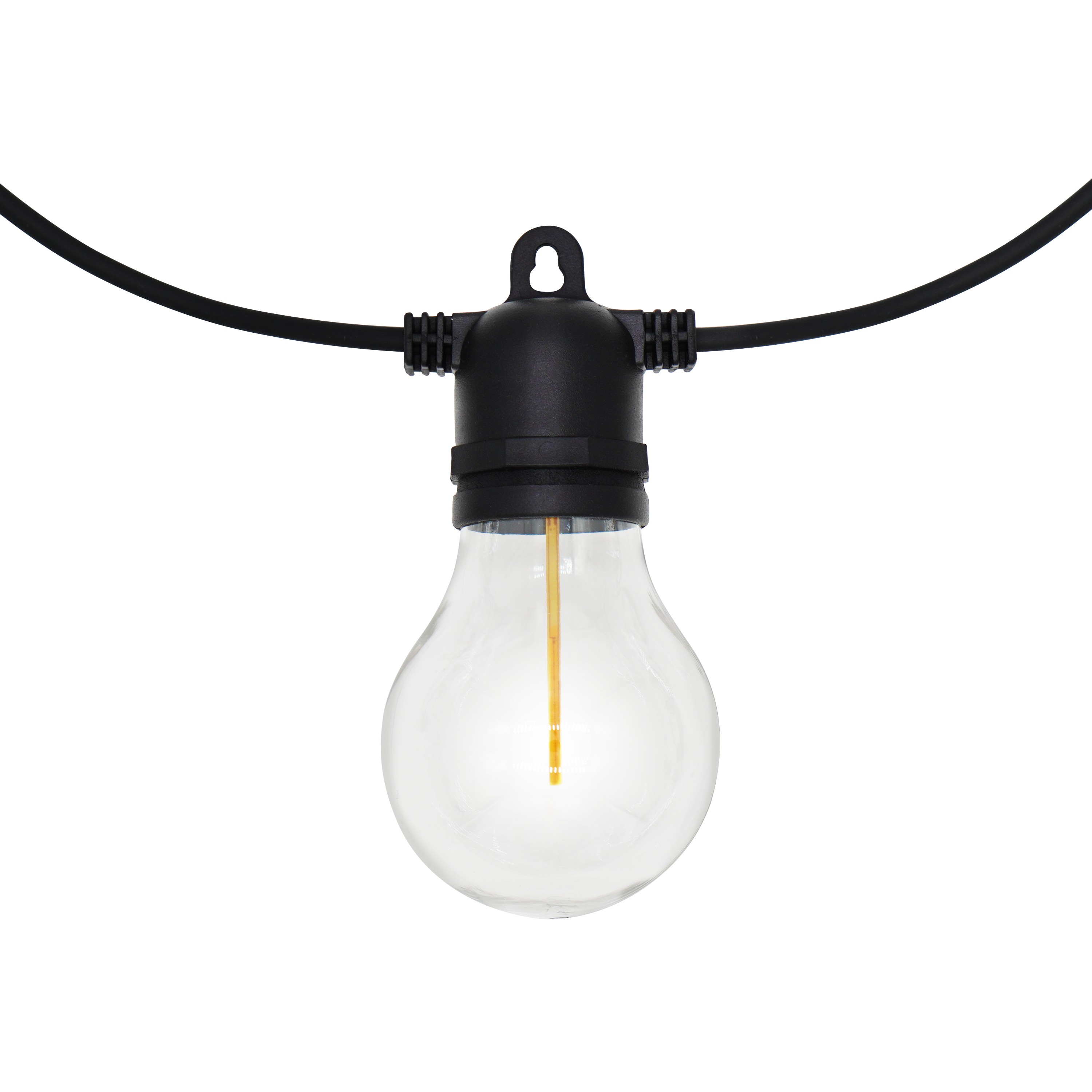 Guirlande solaire rechargeable 10 ampoules 10 mètres, blanc chaud, Sanka INSPIRE - 6