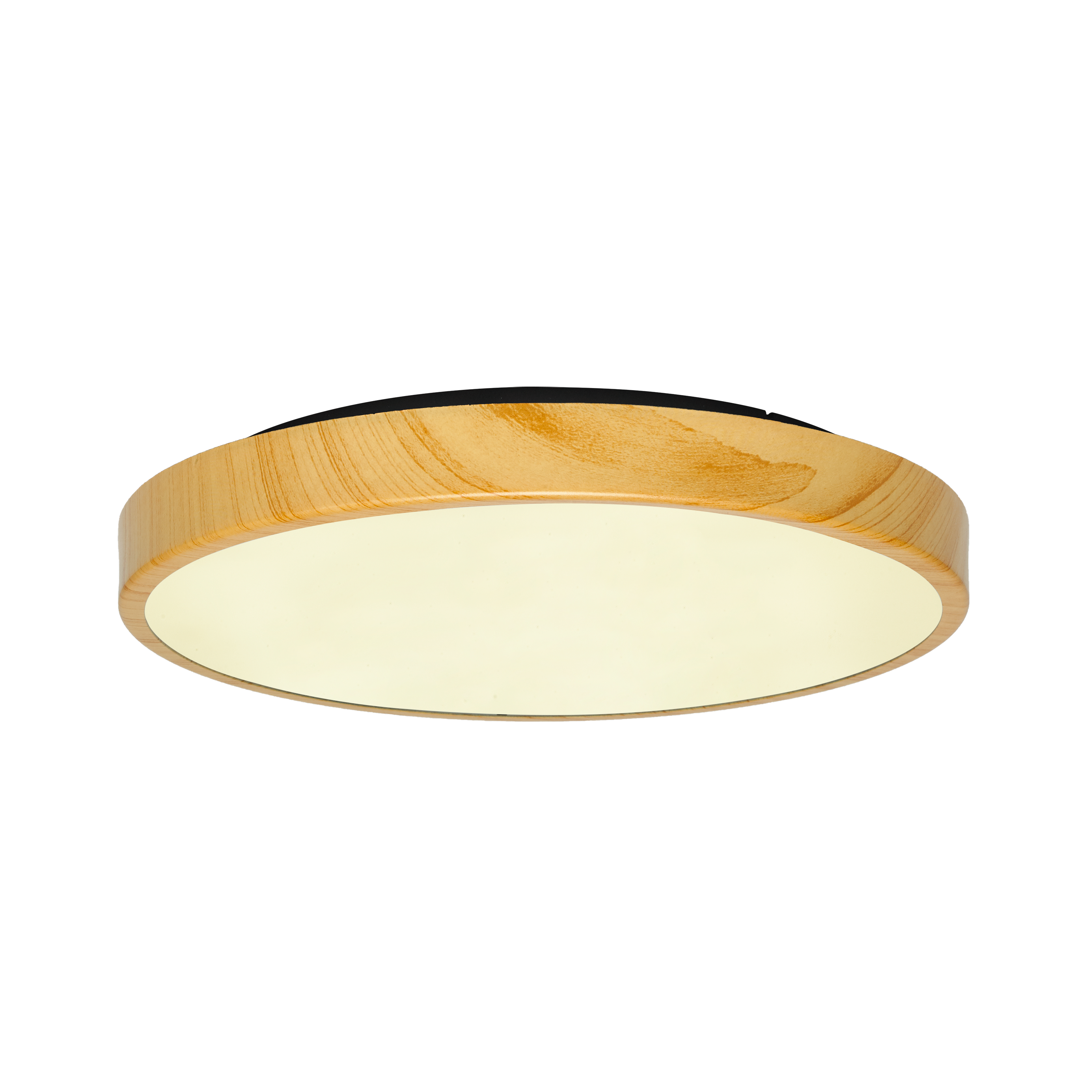 Plafon ogrodowy Shinrin drewno śr. 30 cm IP44 LED Inspire