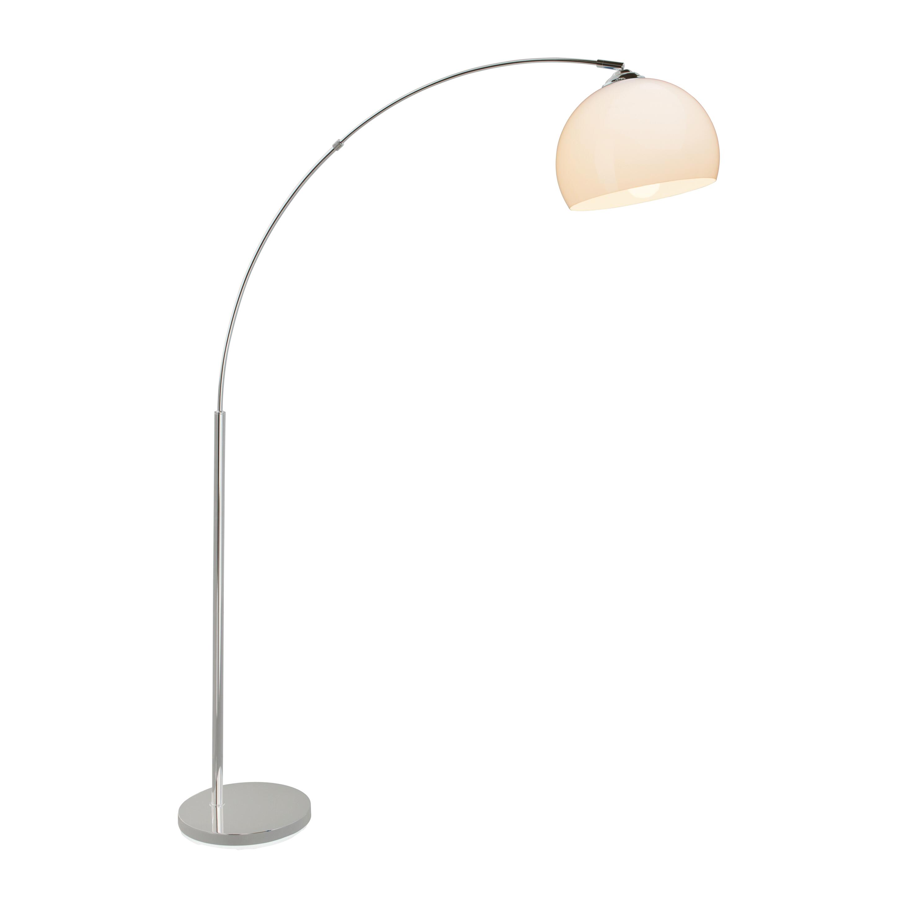 Lampada da terra Vessa in acciaio, H 166 cm, E27 BRILLIANT - 2