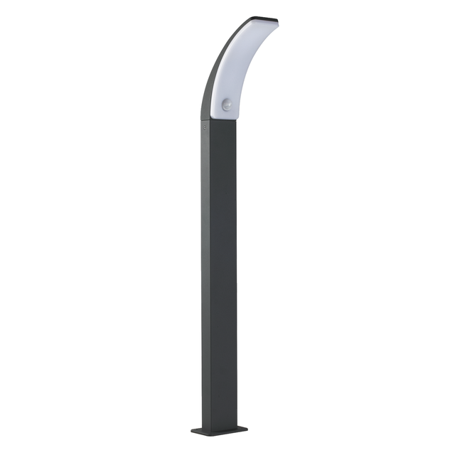 Lampa ogrodowa zewnętrzna słupek Lakko z czujnikiem 1500 lm szara 96 cm IP44 LED Inspire