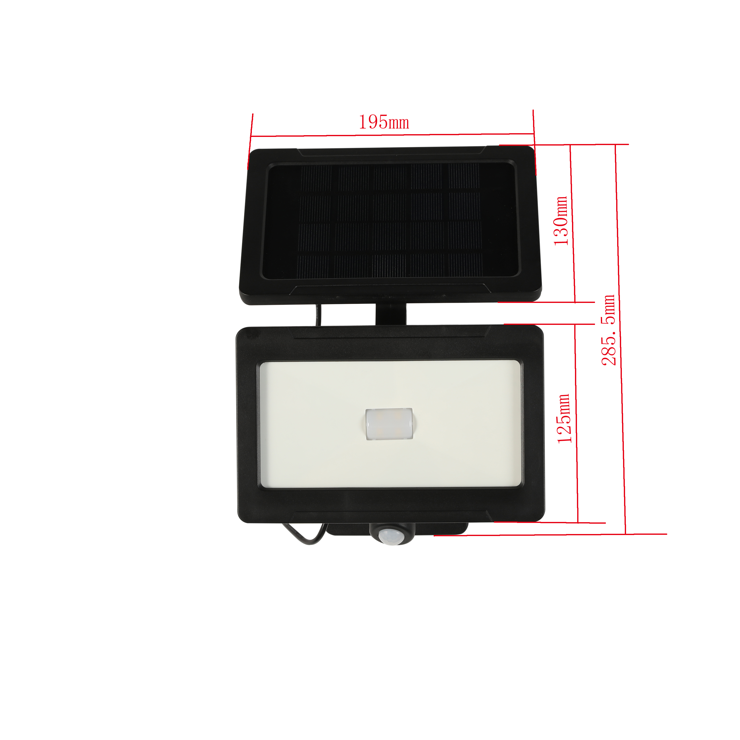 Naświetlacz solarny Thos IP44 z czujnikiem ruchu Inspire