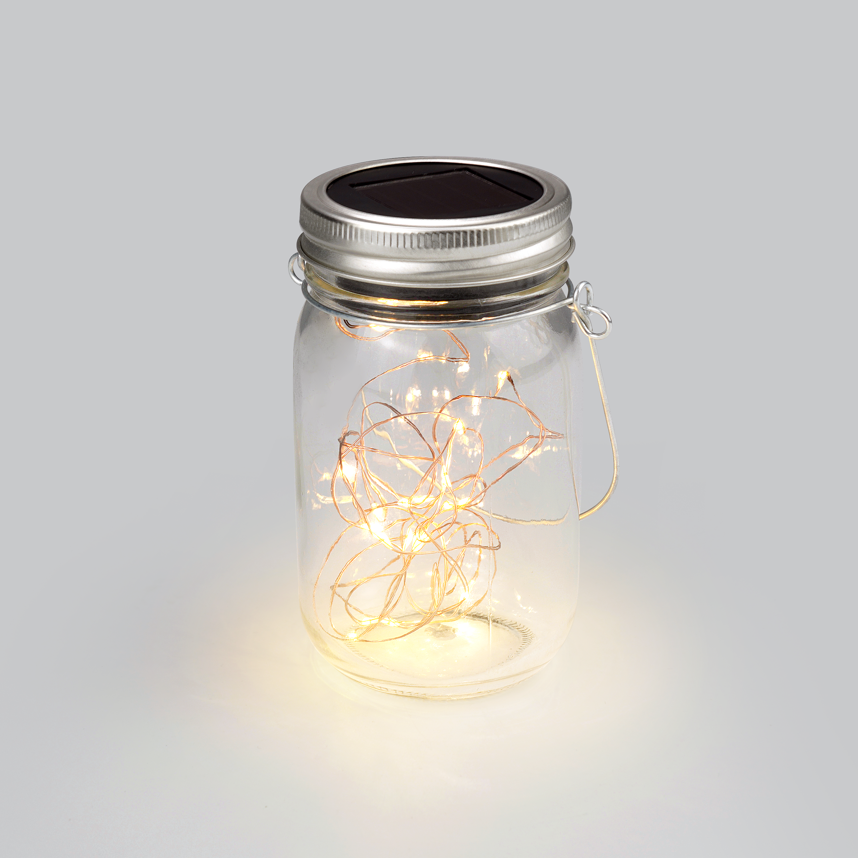 Lampada solare decorativa Lampada solare, in vetro, luce giallo - 8