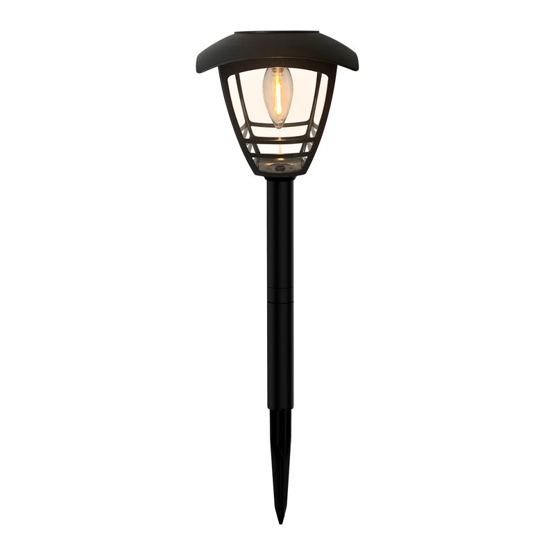 Lampka wbijana solarna IP44 wys. 48 cm czarna Inspire