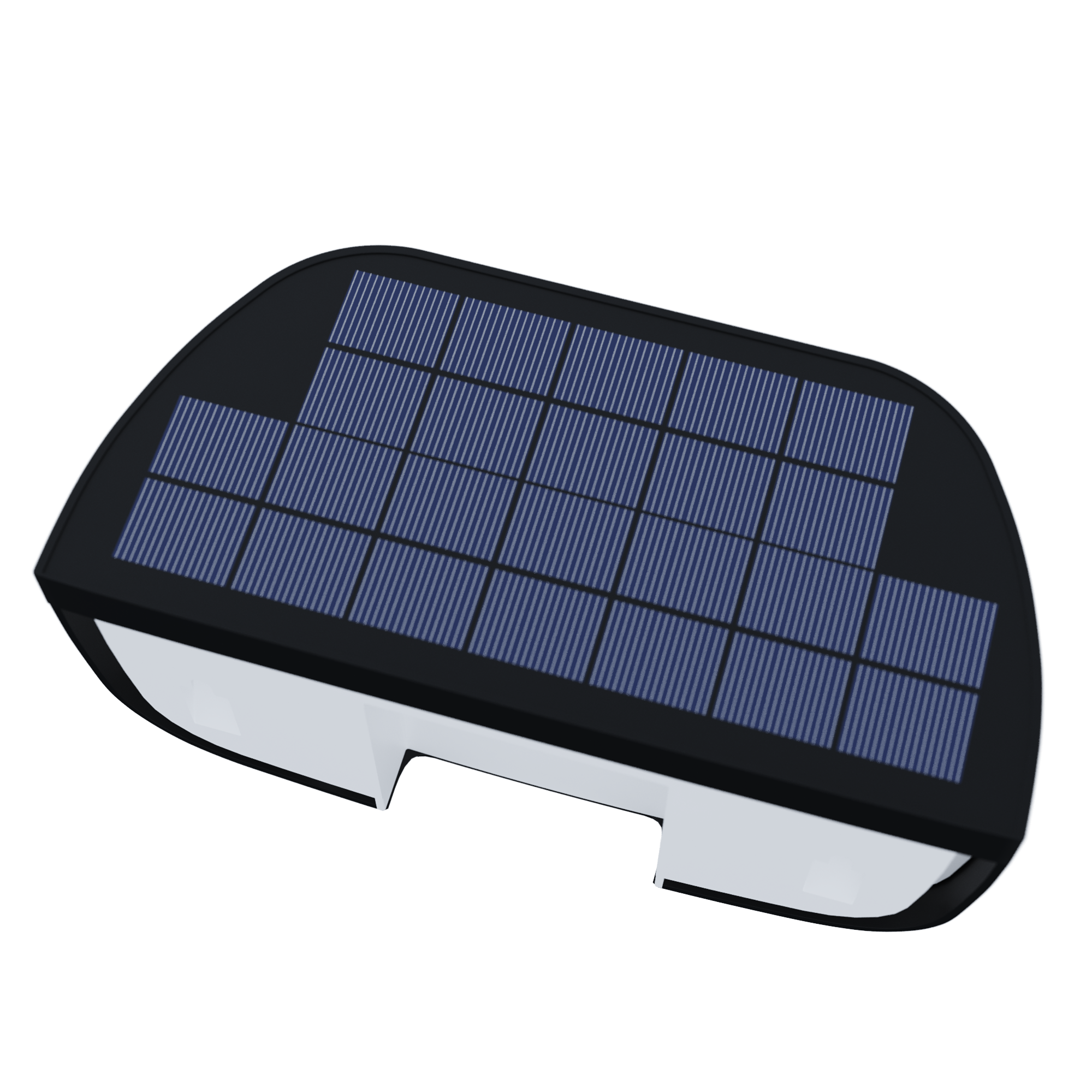 Candeeiro de parede solar 900lm IP44 27X12,3 cm preto Inspire - 24