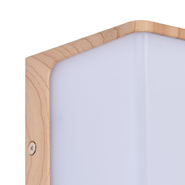 Applique LED esterno classico Telin legno chiaro IP54, luce bianco naturale 1580 lumen, INSPIRE