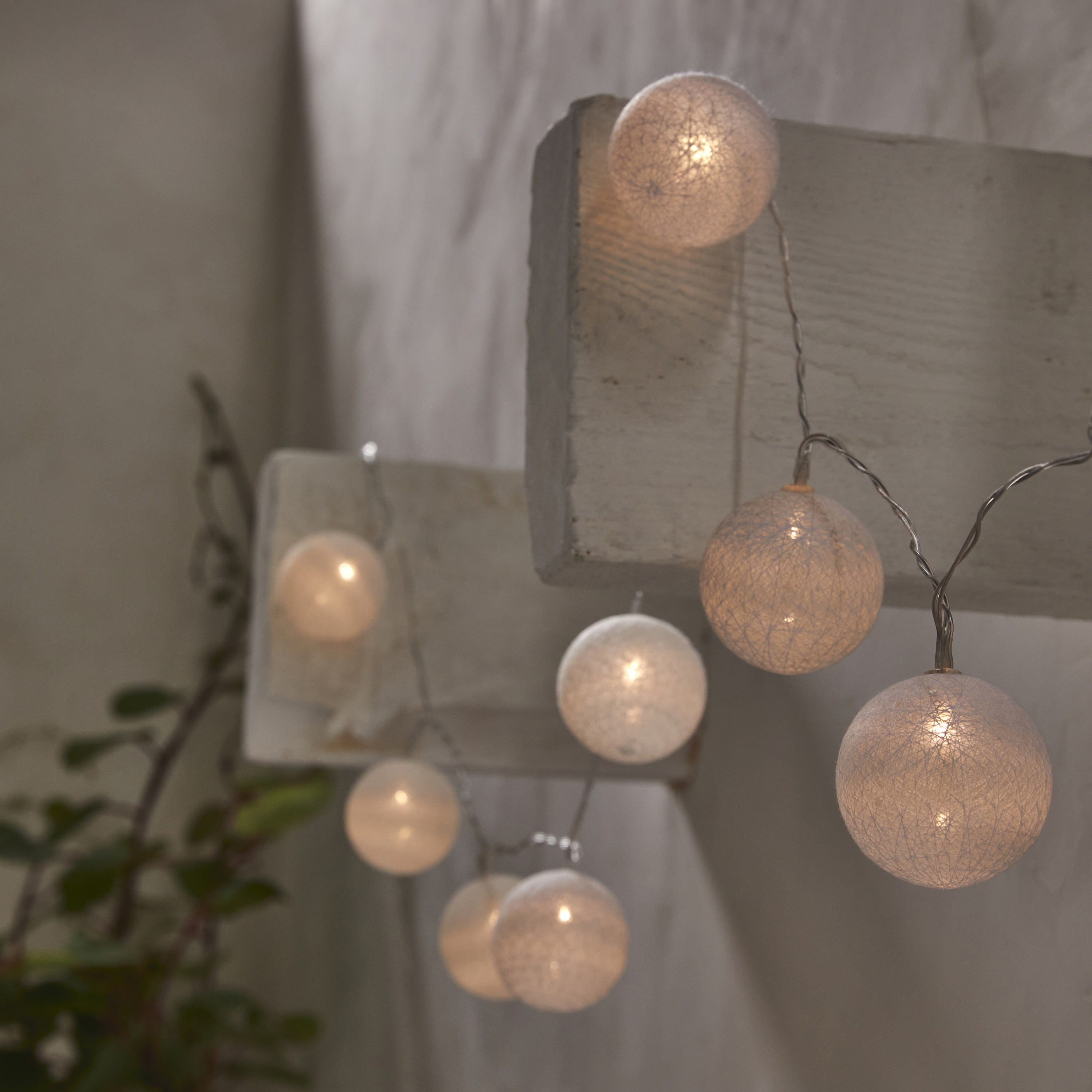 Grinalda solar exterior led Hinu 10 luzes 20lm branco Inspire - 2