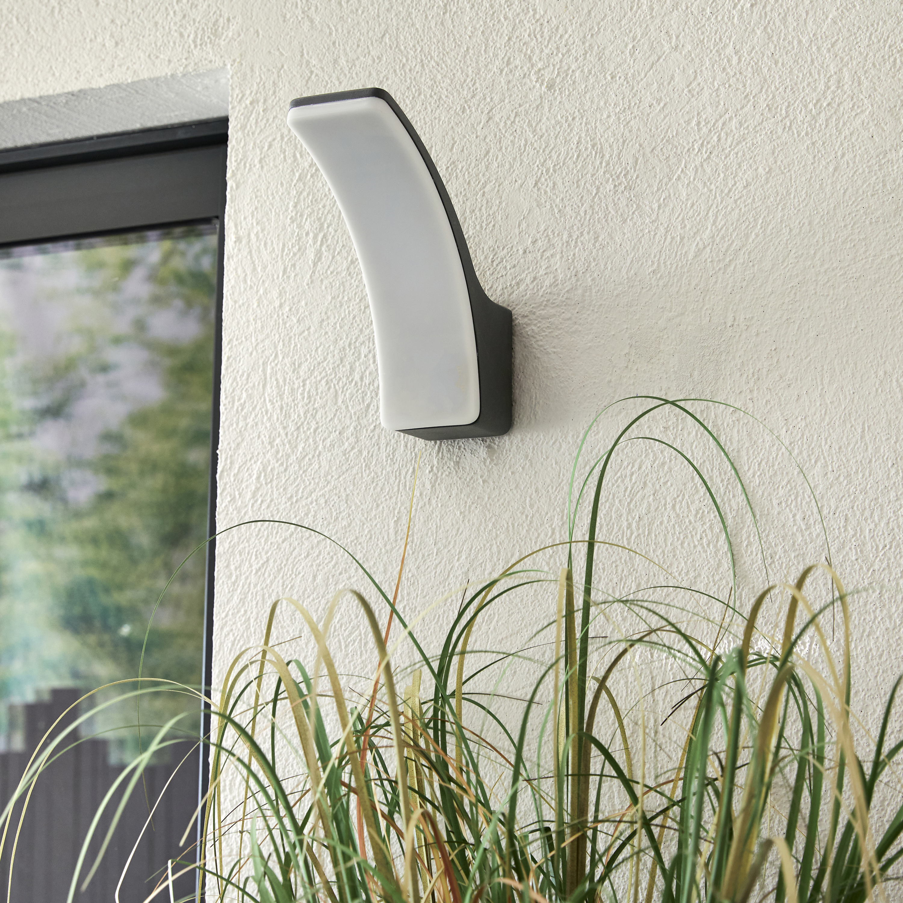 Candeeiro de parede exterior led Lakko IP44 1500lm alumínio cinzento Inspire - 8