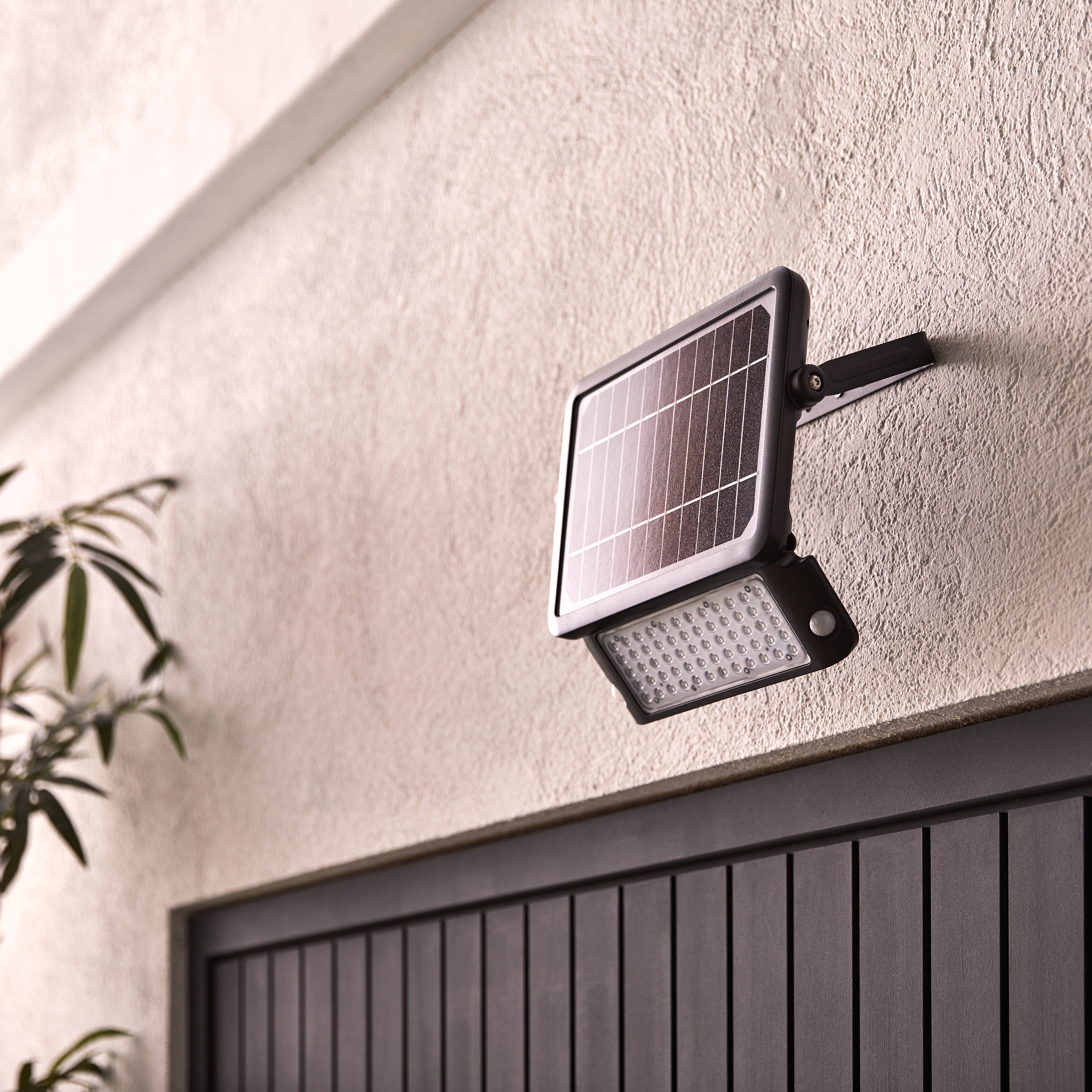 Projetor solar de alumínio 4000k 1200lm ip44 preto Zuzu Inspire - 3